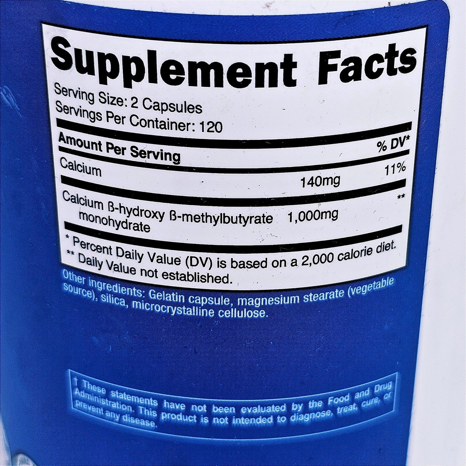 Nutricost HMB Performance 1000mg Calcium 240 Capsules Exp 08/2027 Muscle Supp NW