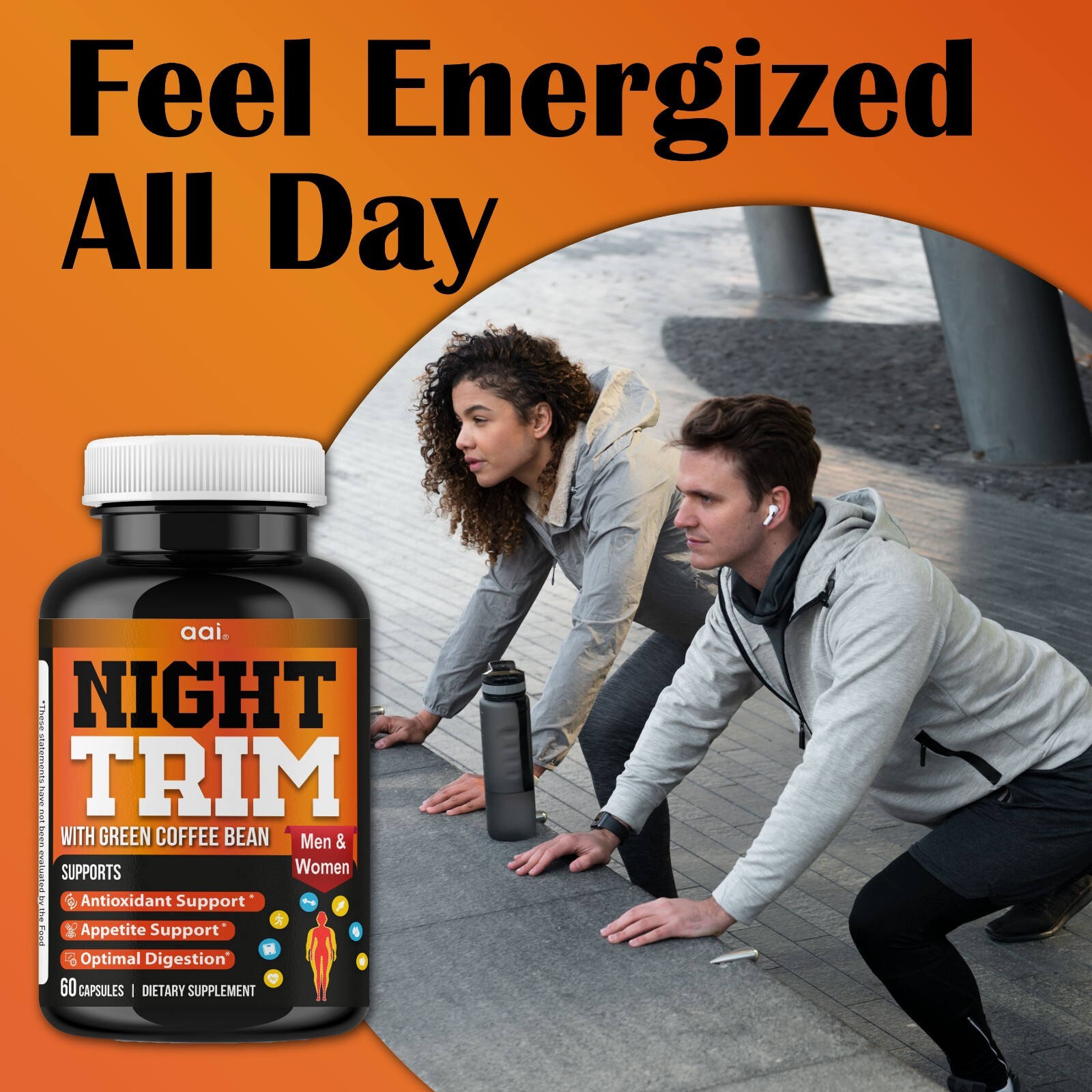 Night Time Fat Burner for Weight Loss Support Appetite Suppressant, Carb Blocker