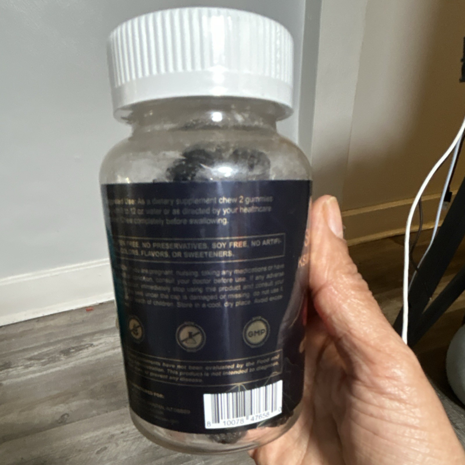Vitamatic Shilajit Ashwagandha Ginseng Gummies 10000mg 60 Natural Raspberry