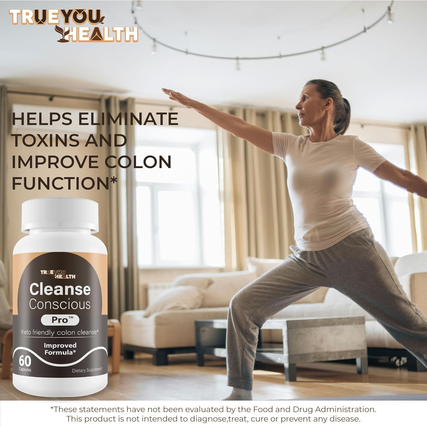 Colon Cleanse Capsules Keto Friendly Digestive Gut Support 60 Count
