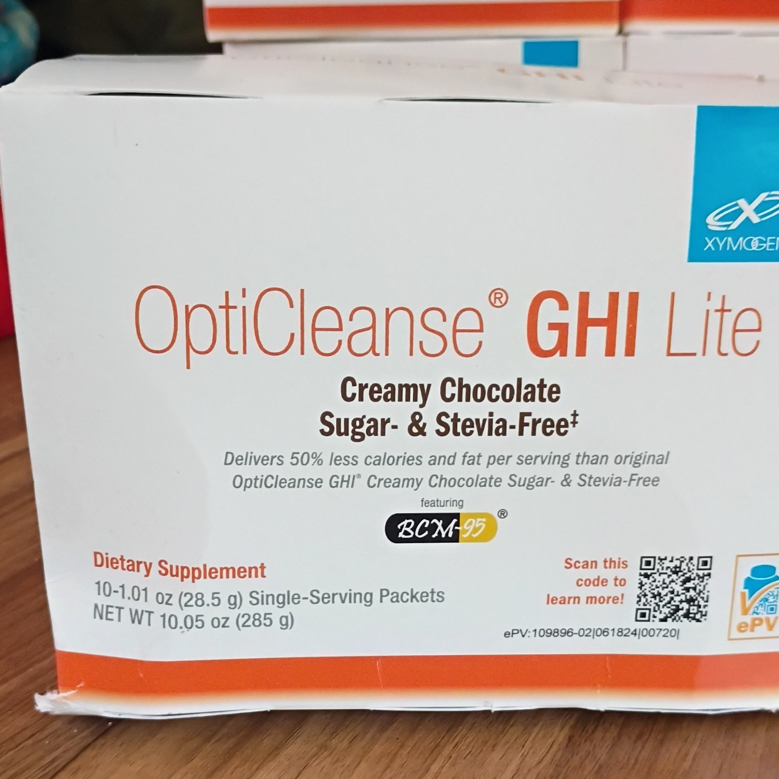 XYMOGEN OptiCleanse GHI Lite Packets Sugar-Free Stevia-Free Vegan Van & Choc