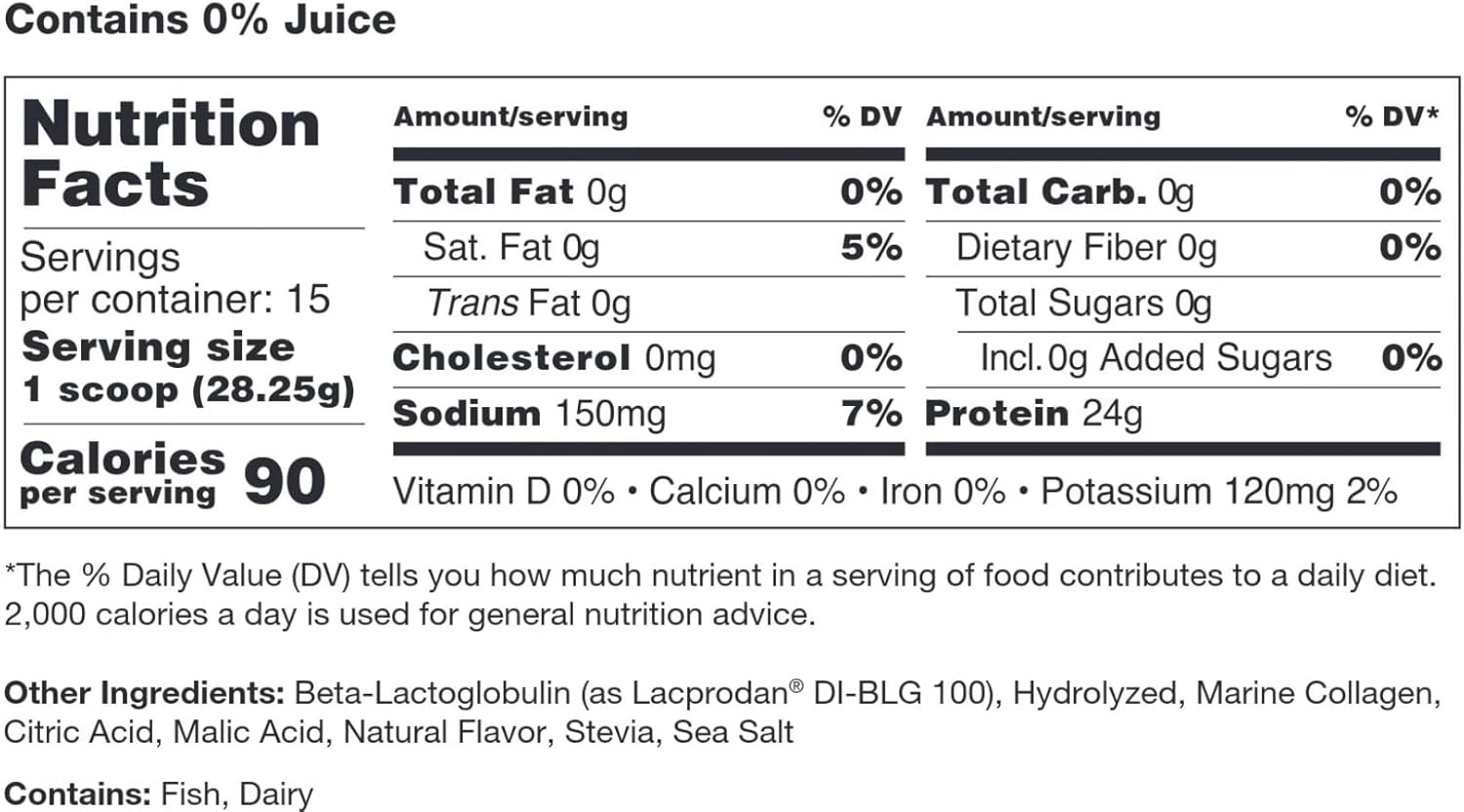 Power Play Fuel Clear Protein & Collagen Peptides Powder – Strawberry Kiwi 15oz.