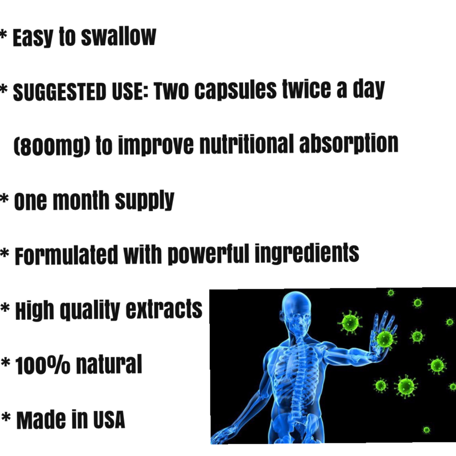 INCREASE ENERGY MULTI-VITAMIN, MULTI-MINERAL, 120 Capsules, Daily Dosage, power.