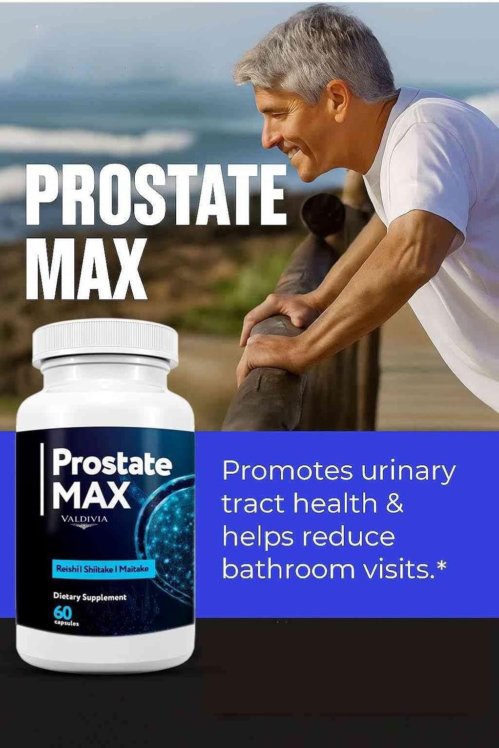ProstateMax Prostate Health Men Supplement Capsules Urinary 1 Pack 60Ct