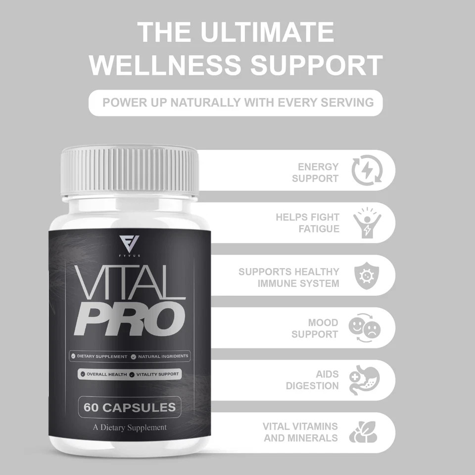 (5 Pack) Vital Pro Capsules, Vital Pro Performance Supplement (300 Capsules)