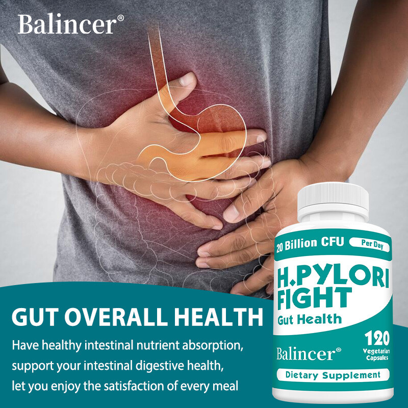H Pylori Fight Gut Improve Digestive Health Balance Intestinal Flora 120 Count