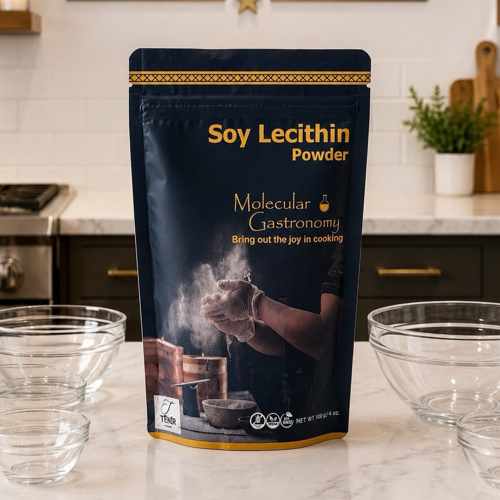 Tenir Soy Lecithin Powder Food Grade Emulsifier, No Flavor, 100 g (4 oz)