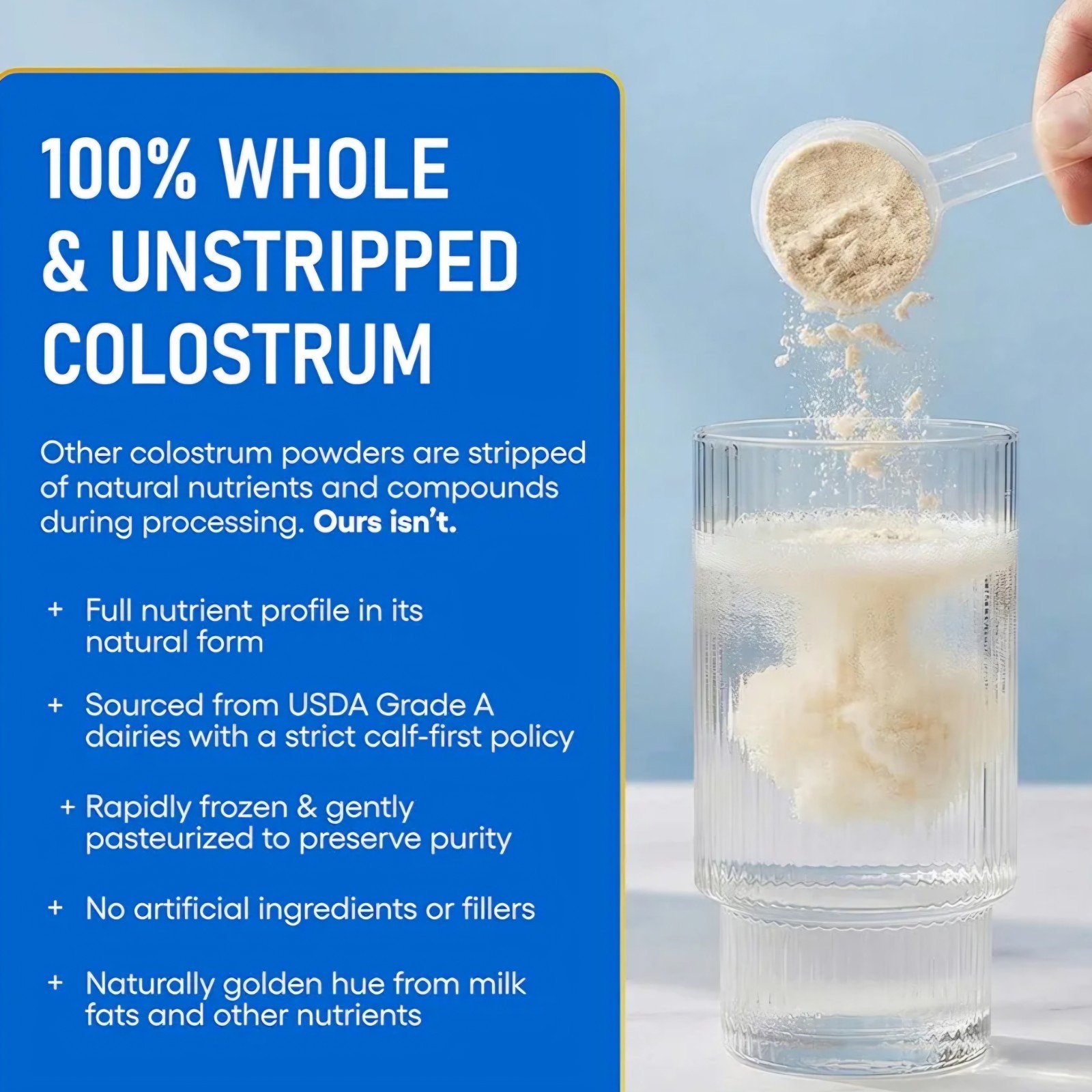 Physician’s CHOICE Colostrum Gold Powder First-Day Milking Gut & Immune 60 Serv