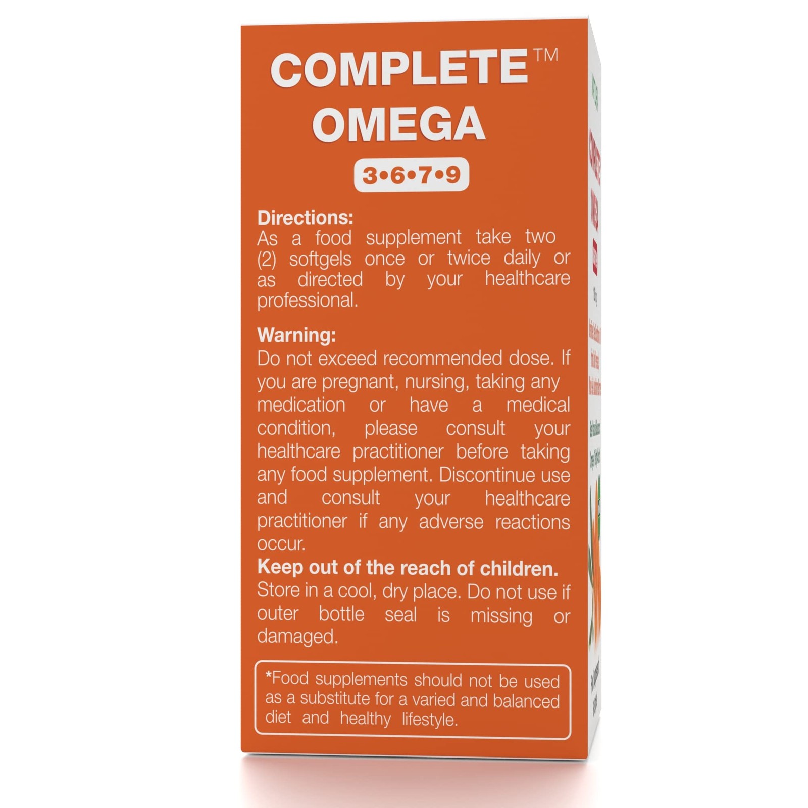 Nattura Complete Omega 3-6-7-9, Pure Sea Buckthorn Oil, 60 Count (Pack of 1)