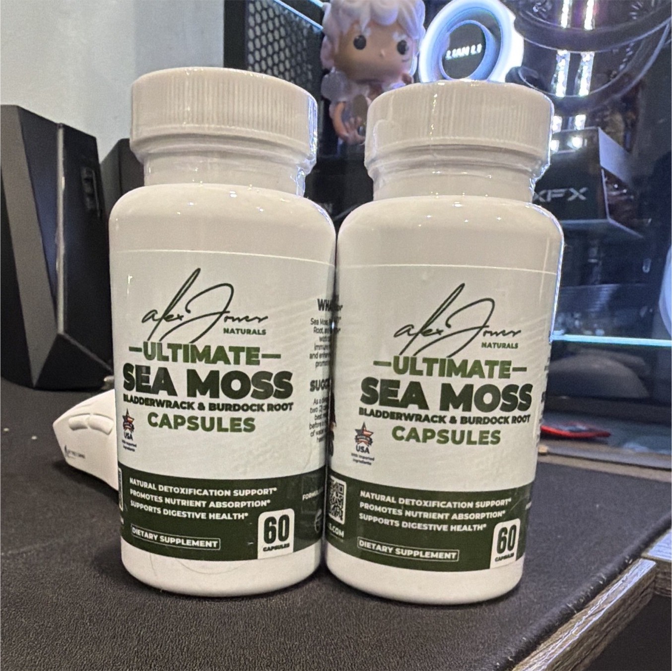 2 Alex Jones Naturals Sea Moss Capsules w/ Bladderwrack 60 Count
