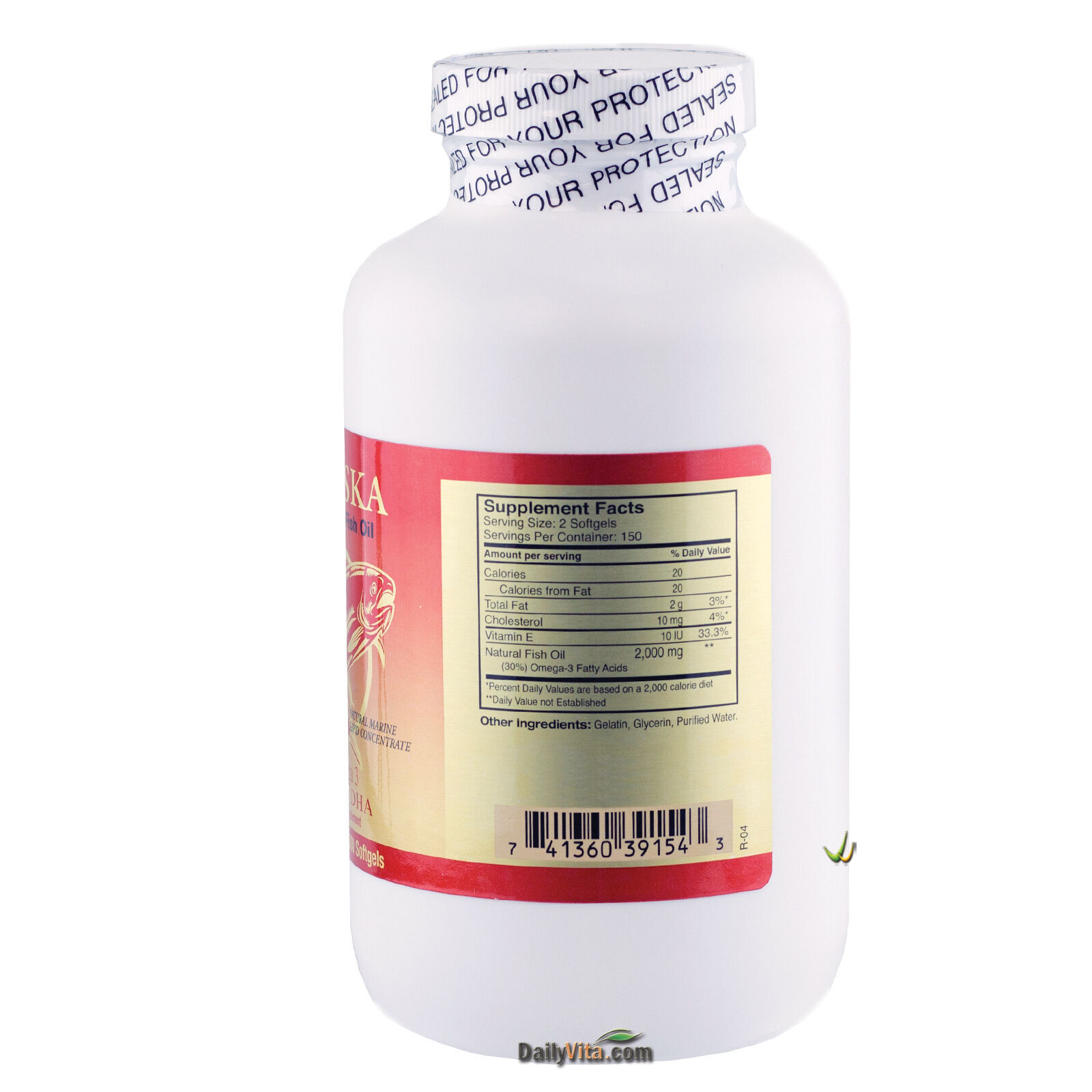 10 x Alaska Deep Sea Fish Oil =3000SGels Omega-3 EPA DHA