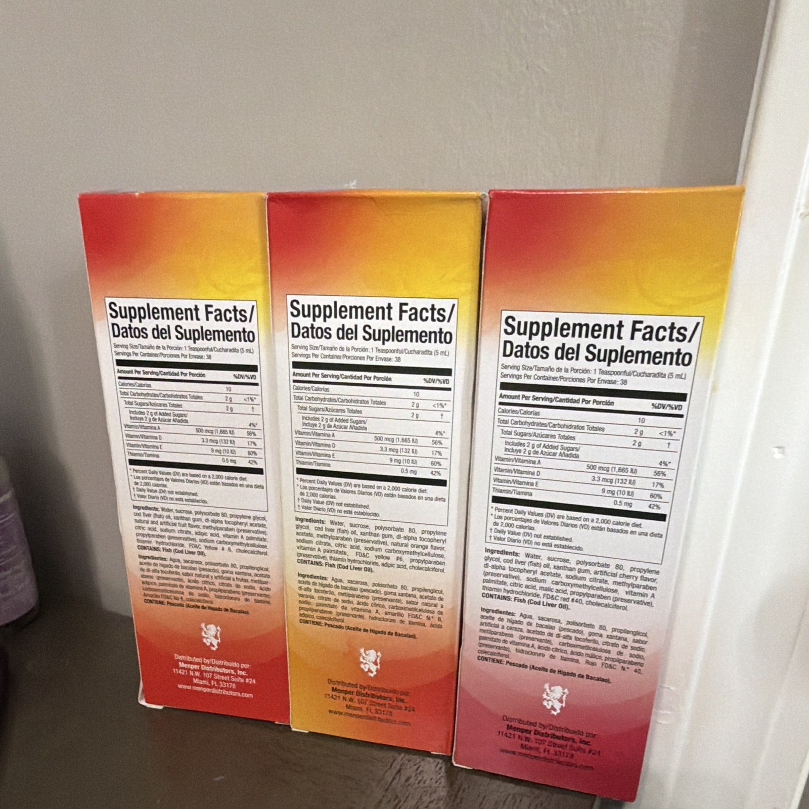 Scott’s Emulsion Cod Liver Oil Liquid Vitamins A D E B1 Assorted 6.5 fl oz