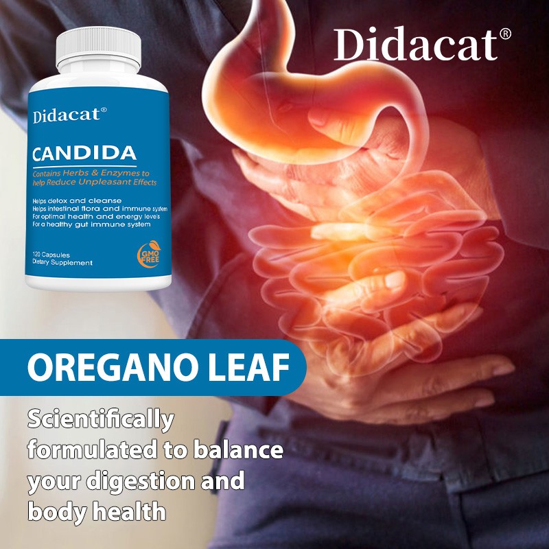 Candida Cleanse Supplement | Gut & Immune Health Support, 30/60/120 Capsules