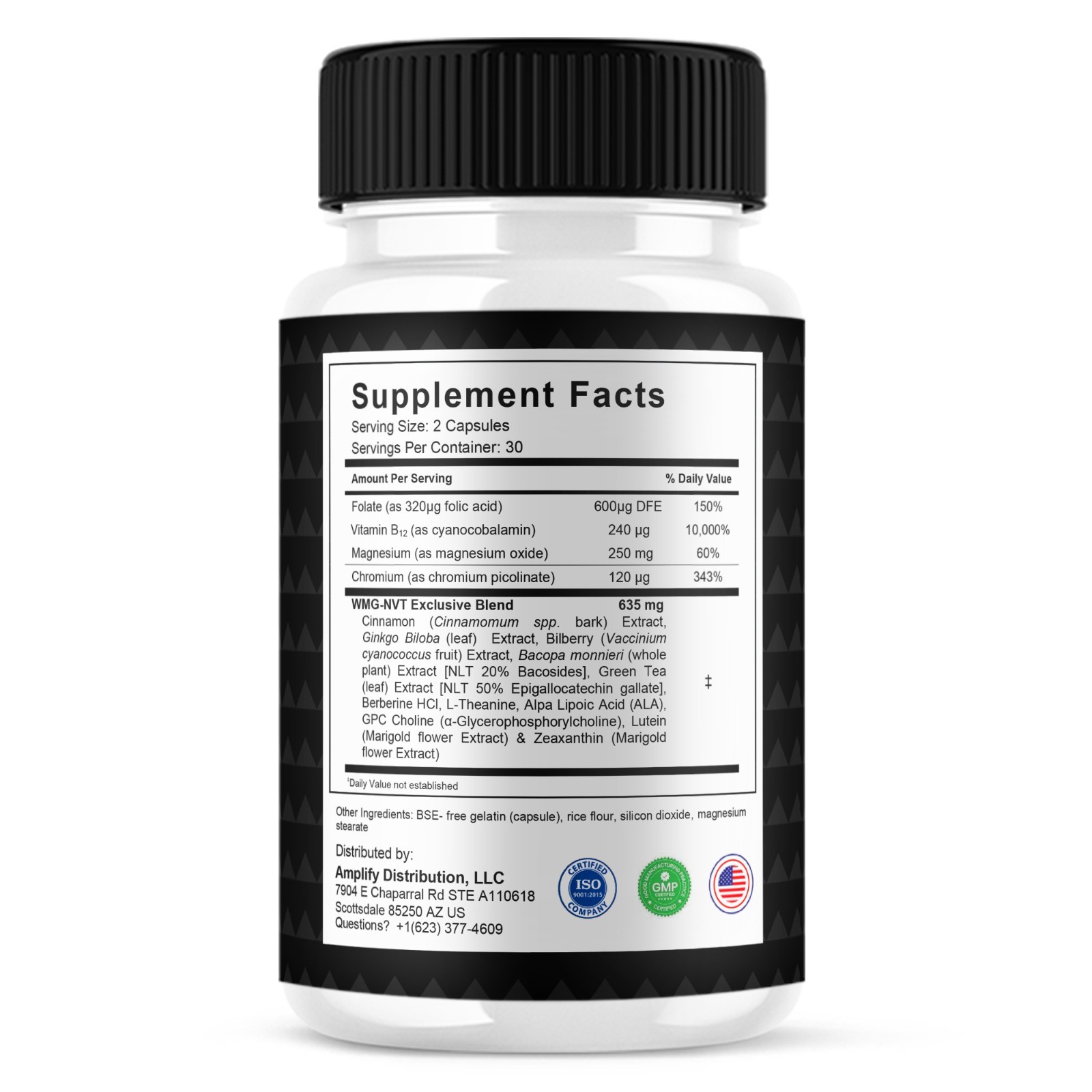 (3 Pack) Laellium Advanced Pills, Laellium Daily Vitamin Formula (180 Capsules)