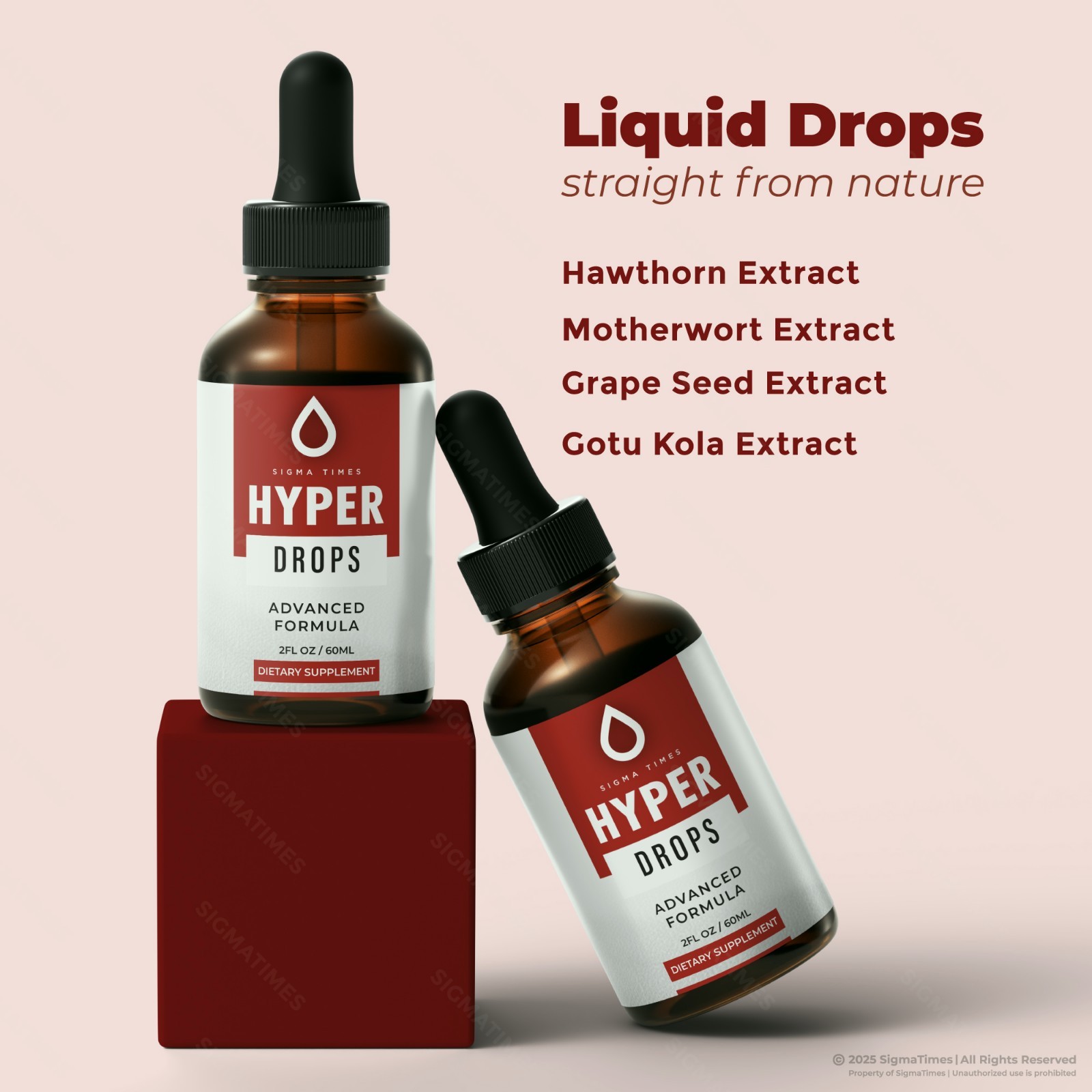 Hyper Drops, Blood Support Supplement & Metabolic Balance (30 servs)