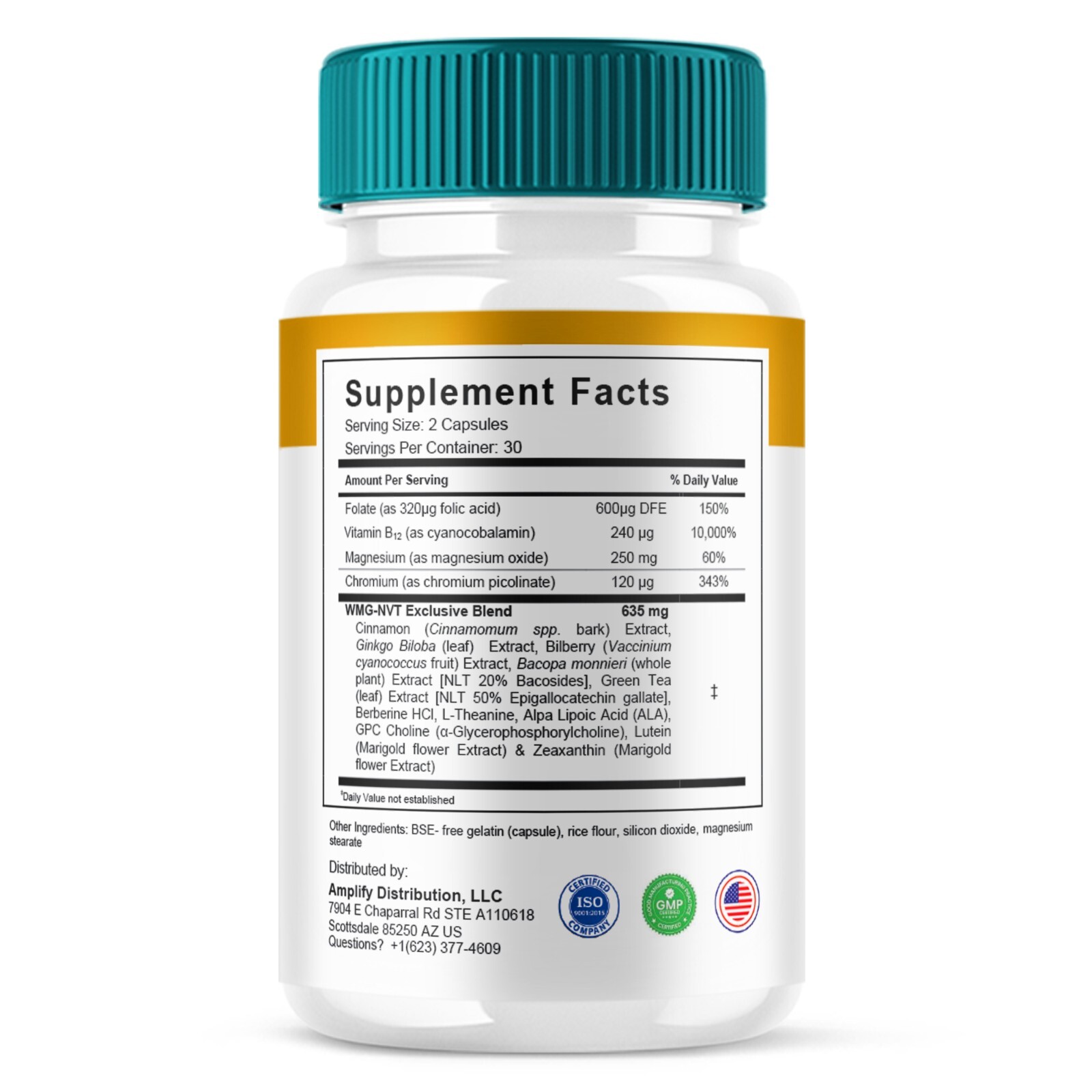 Nerve Calm Advanced Formula, NerveCalm Max Strength (60 Capsules)