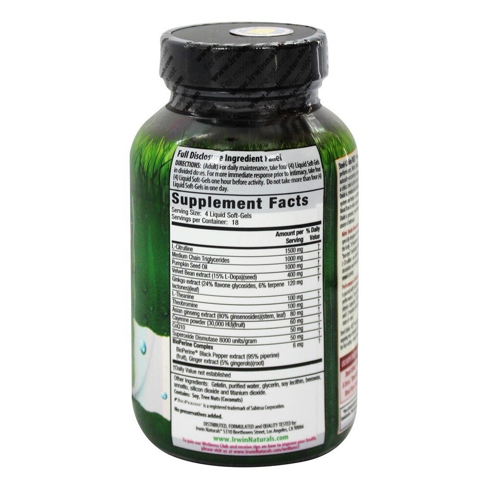 Irwin Naturals Steel-Libido RED, 75 Softgels