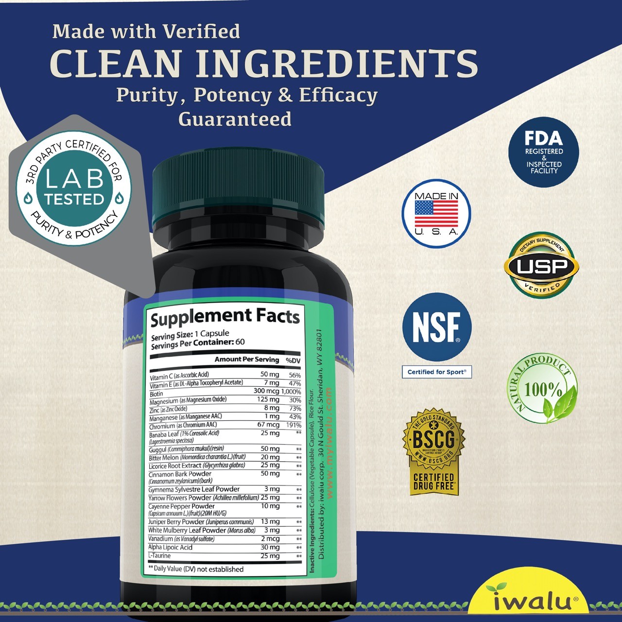 Best Natural Herb for Cholesterol – IWALU | *FREE SHIPPING* Same Day USA Made
