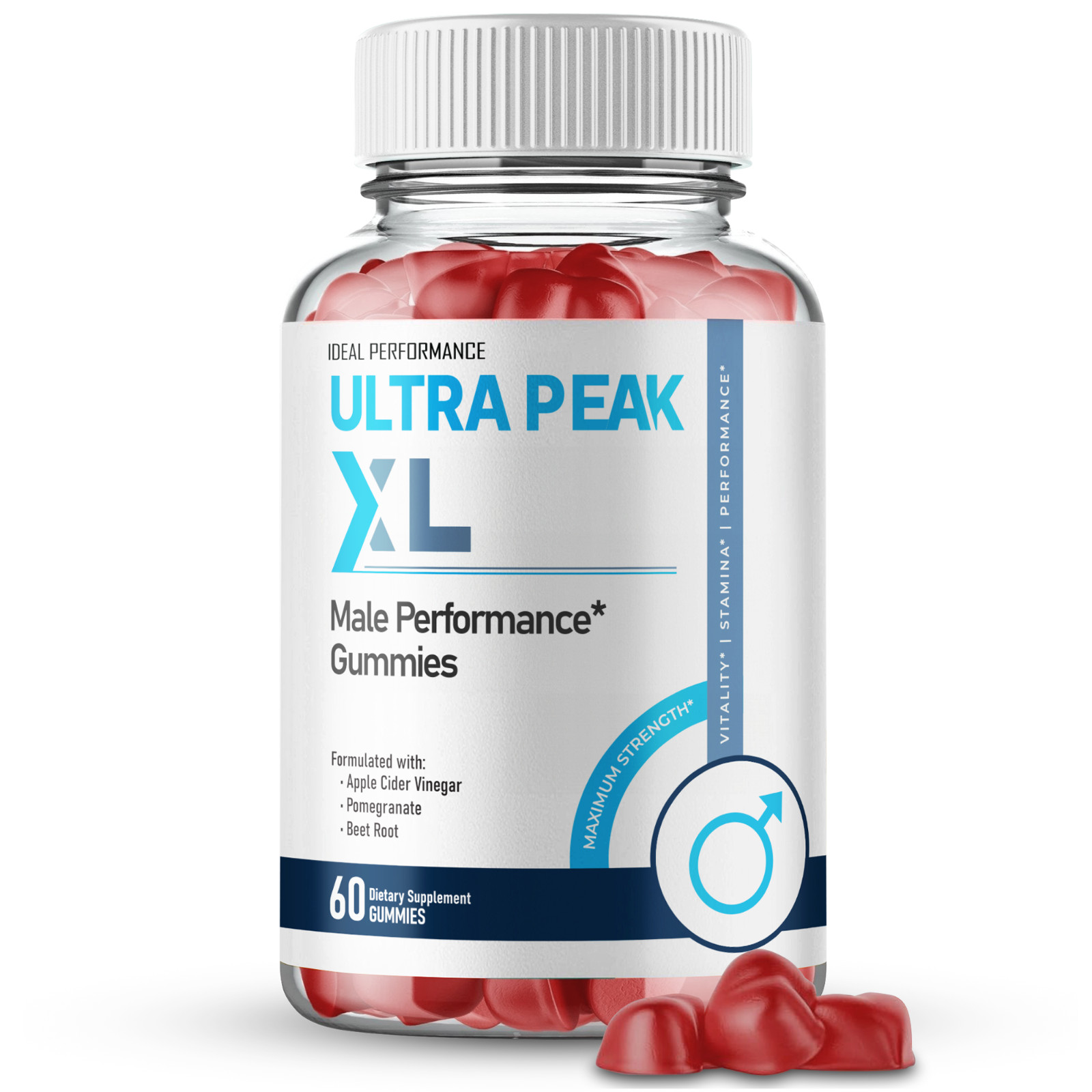 Ultra Peak XL Gummies, Official UltraPeak XL Supplement Gummy (1 Pack)