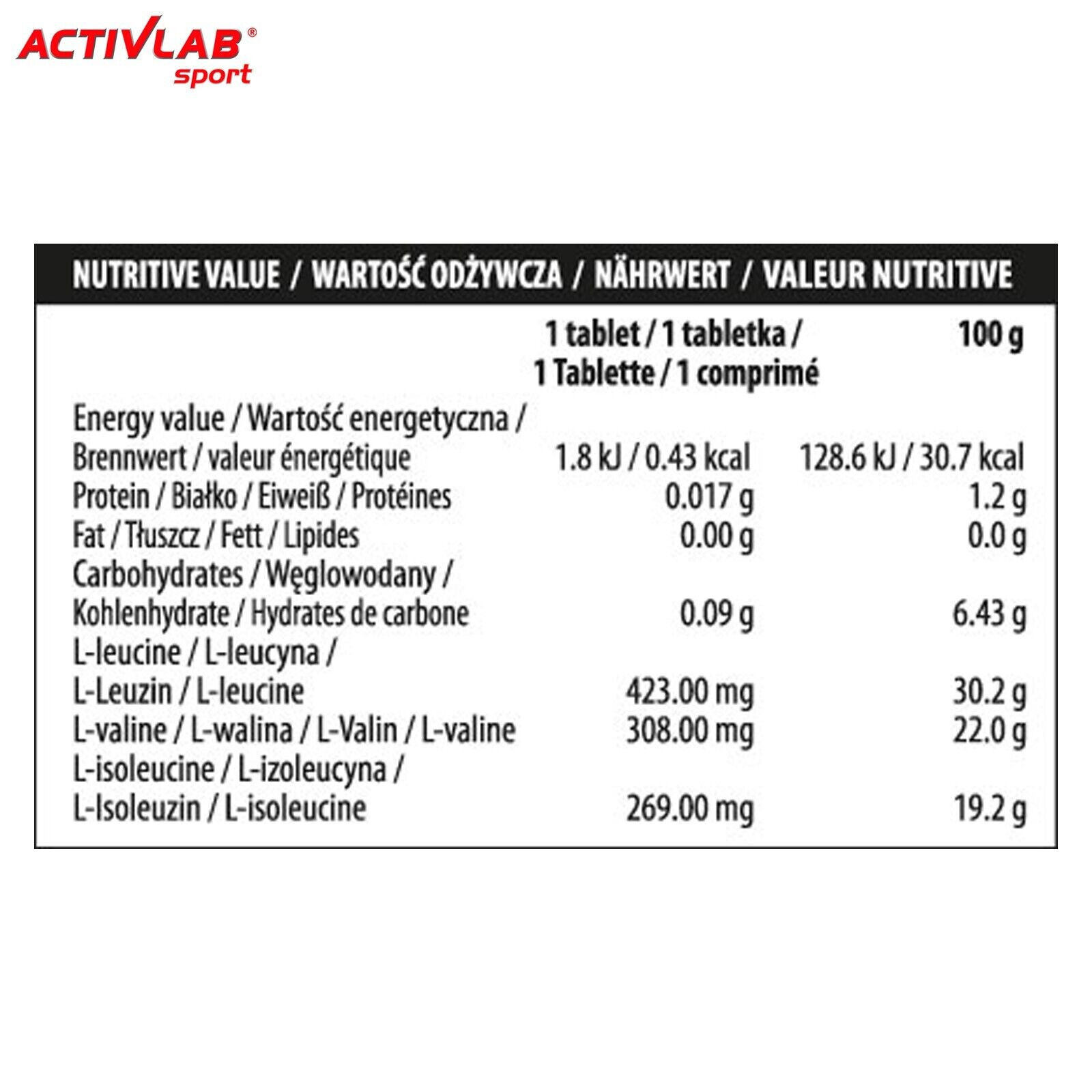 BCAA 1000 120Tab- Amino Acids Muscle Growth Anticatabolic Supplement