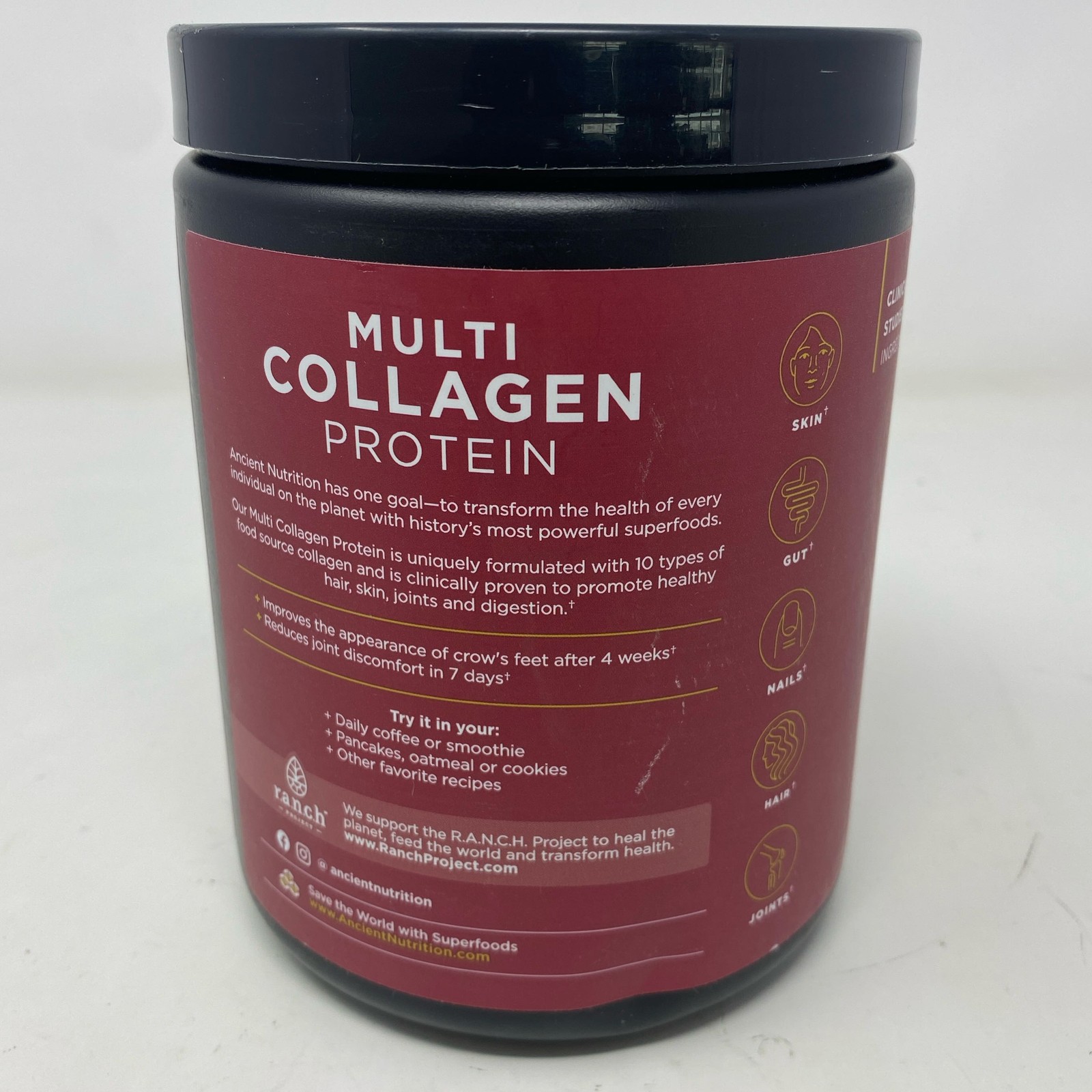 Ancient Nutrition Multi Collagen Protein Unflavored 40 Servings 14.3oz