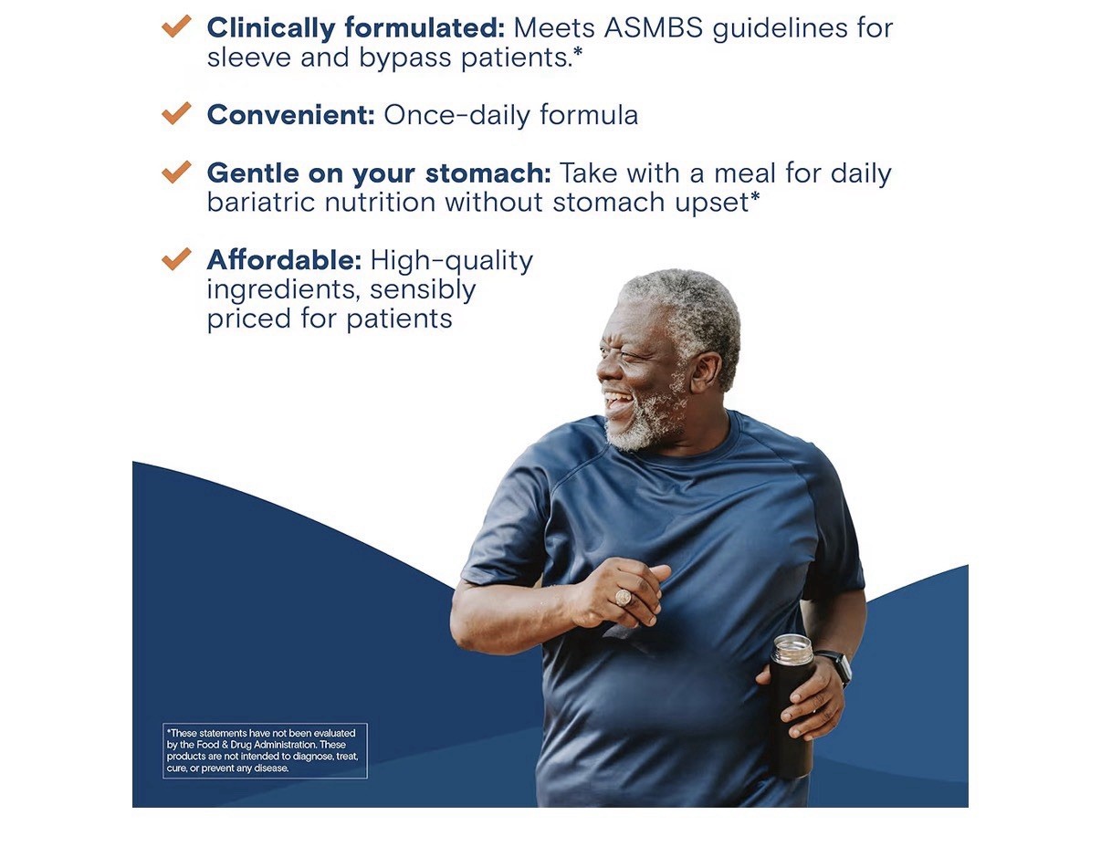 Bariatric Fusion Men’s Multivitamin One Per Day with Iron 90 Capsules