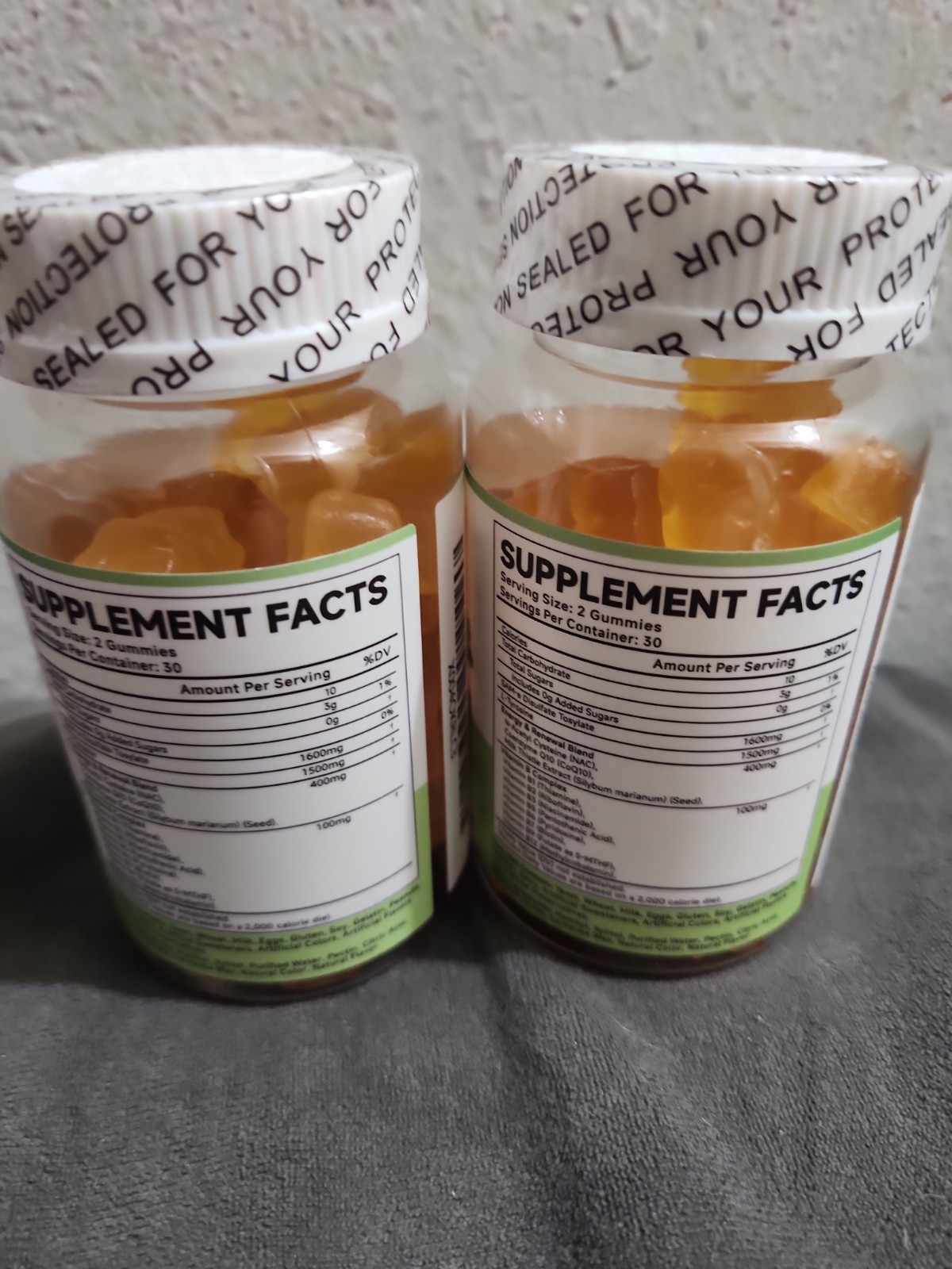 SAM-E 1600 Mg Supplement Gummies (2 X 60 Each) EXP 8/2027