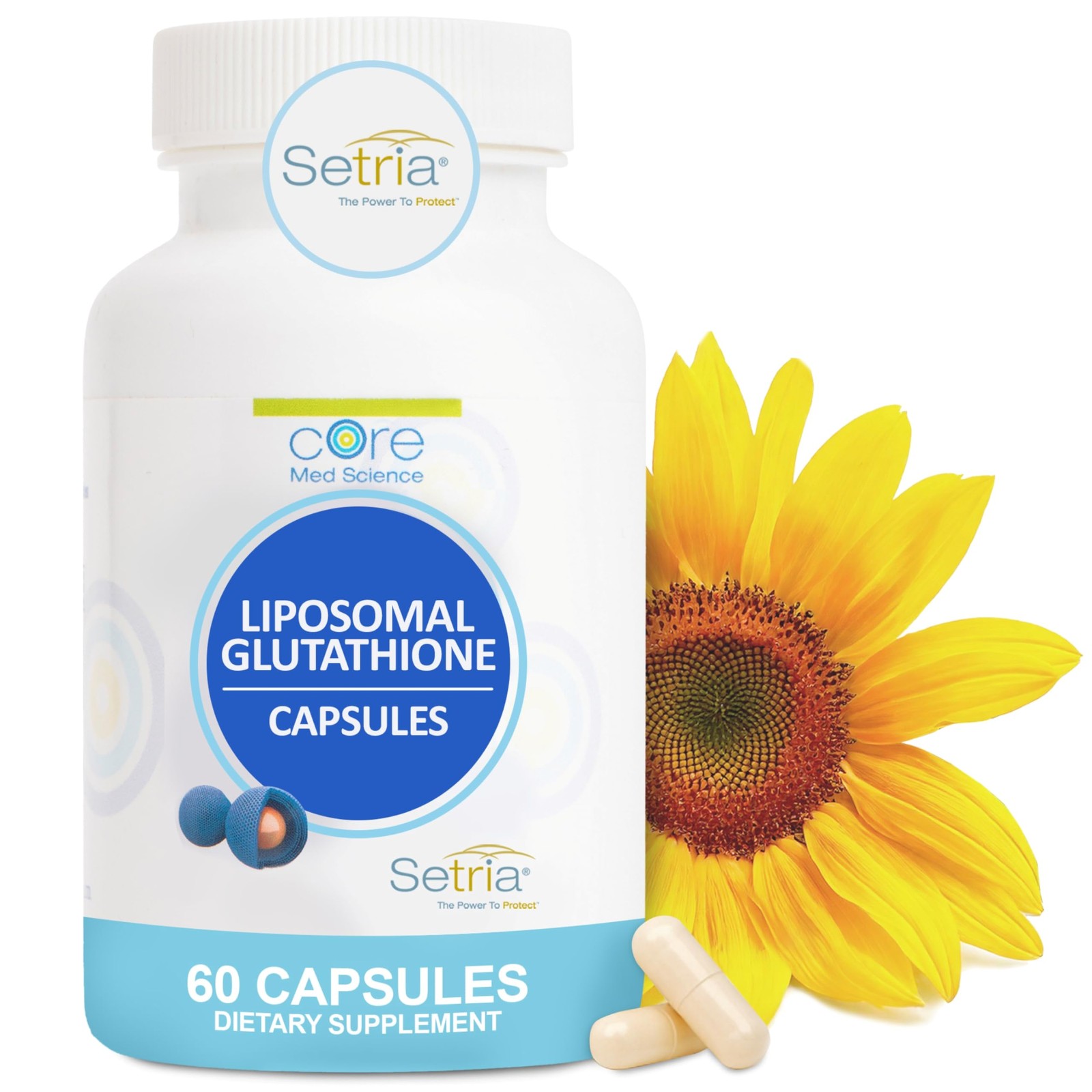 Core Med Science Liposomal 60 Count (Pack of 1), Glutathione