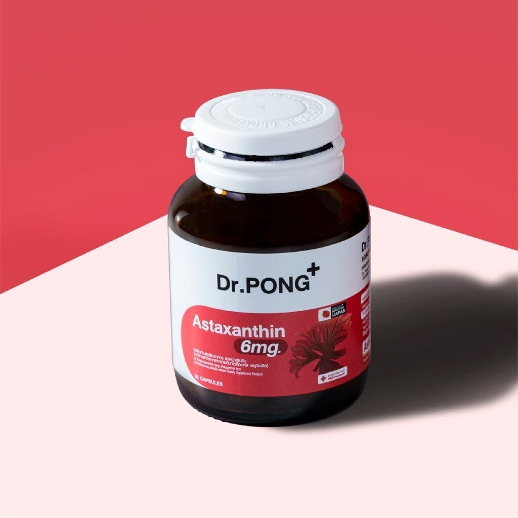 3x New Arrival Dr.Pong Astaxanthin 6mg AstaREAL Japan Anti-Aging Supplement