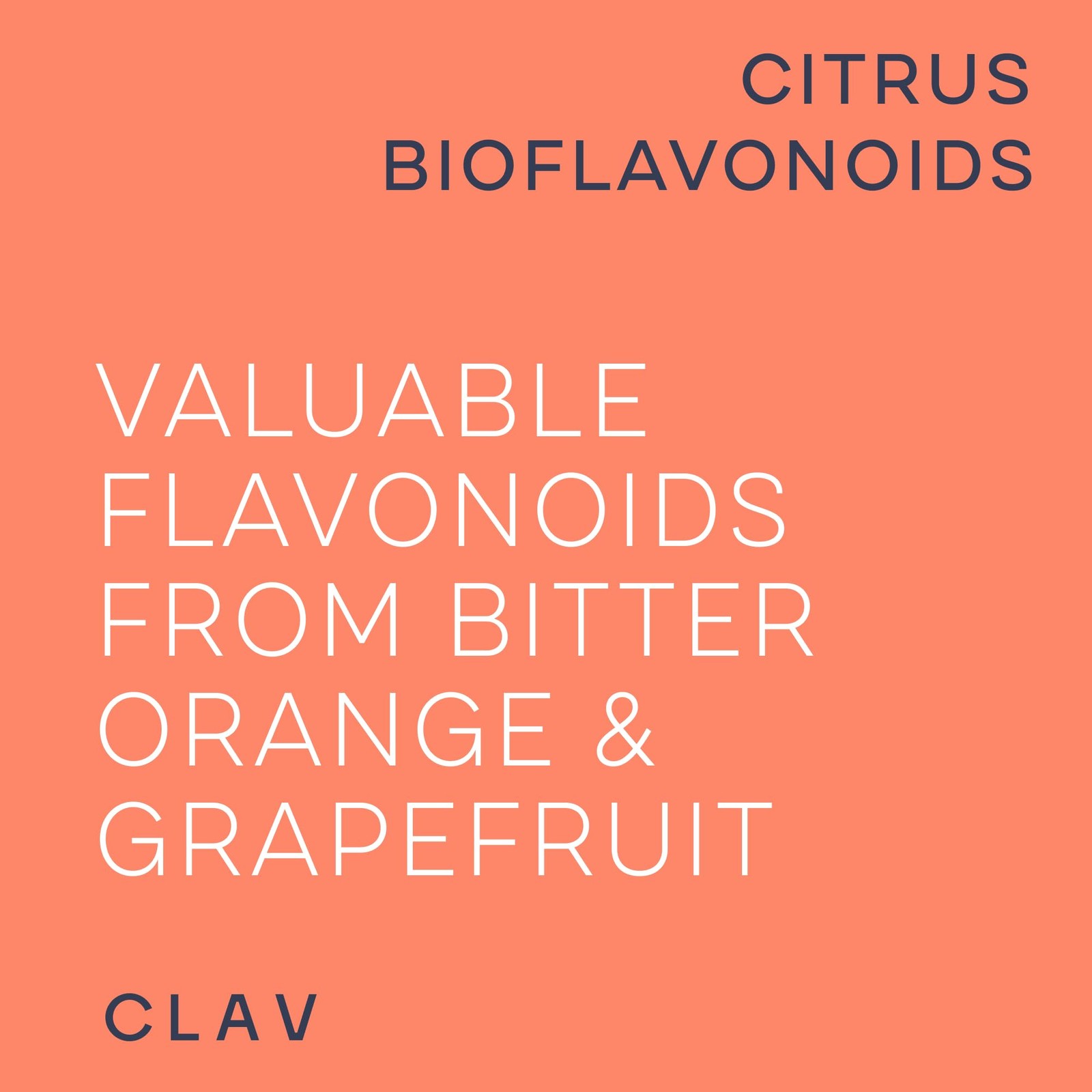 CLAV Citrus Bioflavonoids – Vegan Flavonoids Supplements 60 Count (Pack of 1)