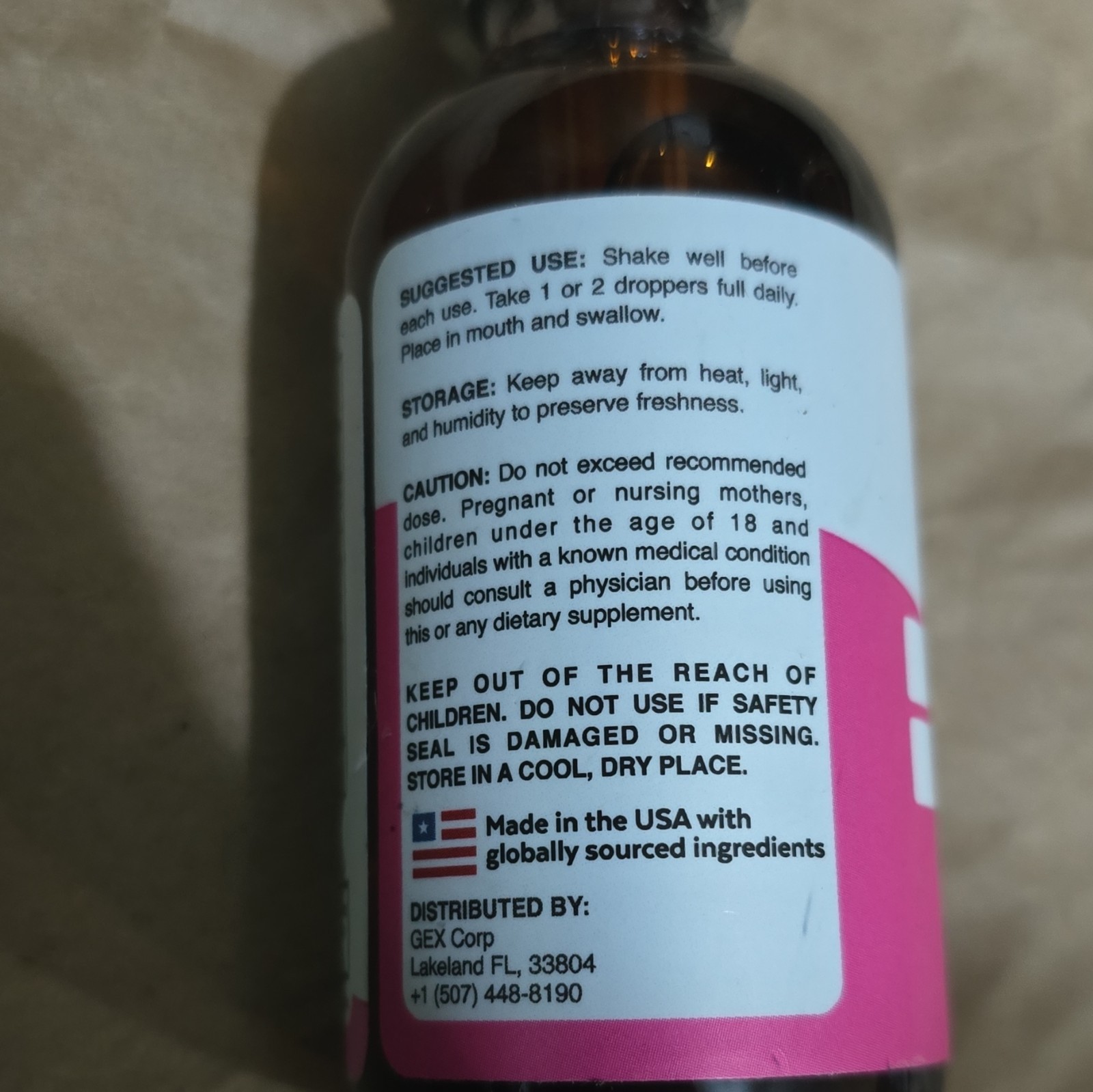 Gelatine Sculpt Dietary Supplement Liquid Drops Lemon 2 fl oz Exp 03/2028