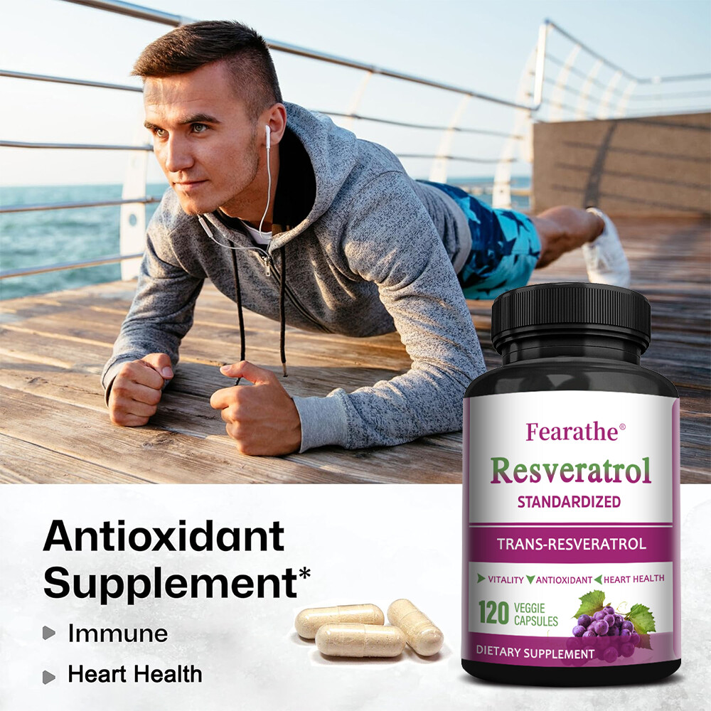 Resveratrol Maximum 1000 MG Strength Natural AntiAging Antioxidant Heart Health