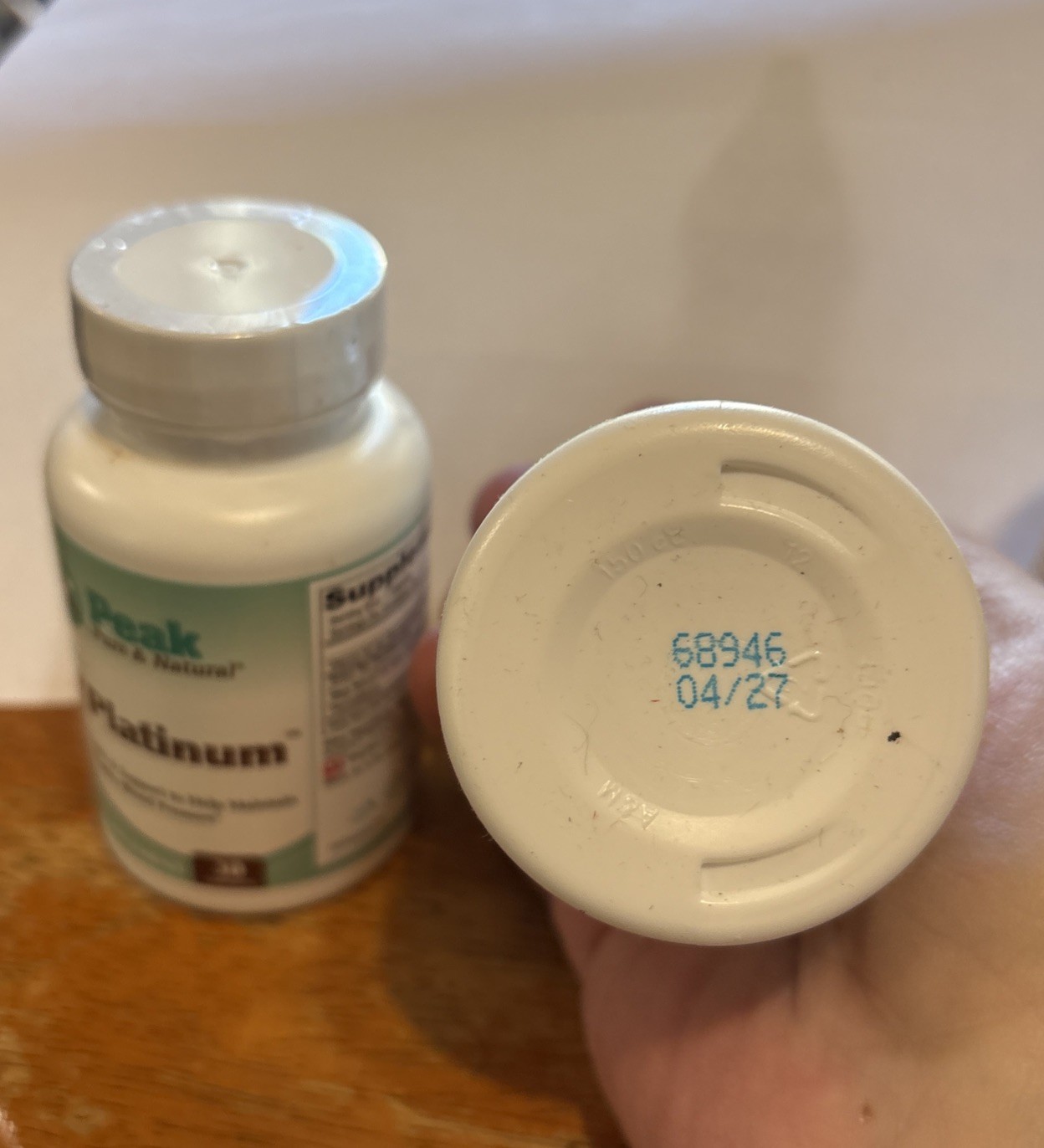 NEW Peak BP Platinum from Peak Pure & Natural Arterial Heath Support Capsules