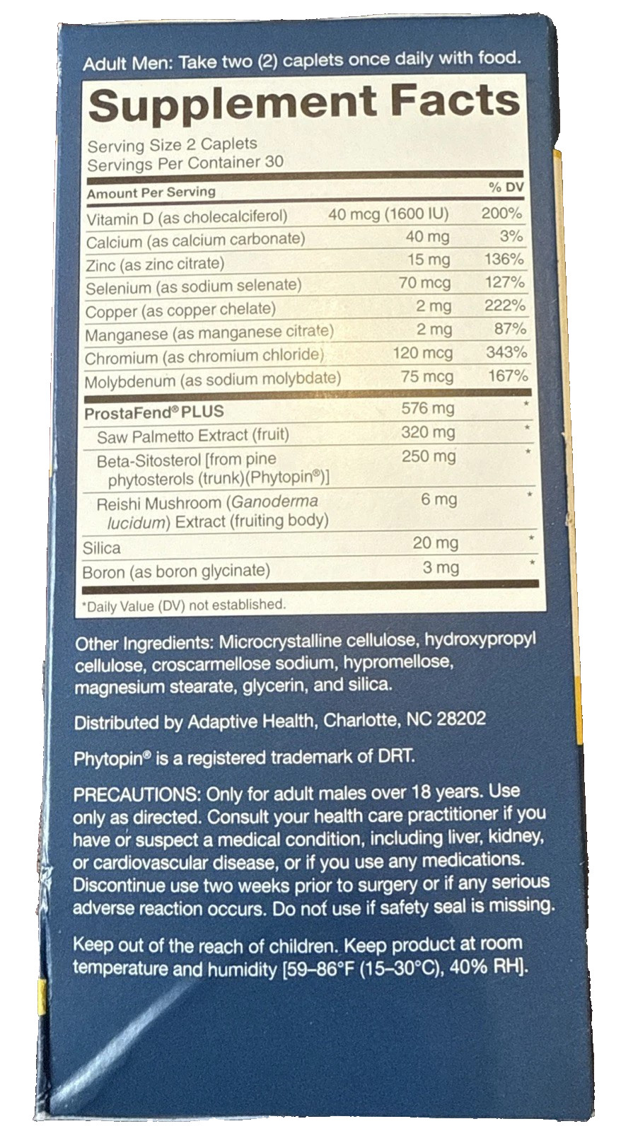 NEW Vitality Super Beta Prostate Advanced 60 Caplets Exp 12/2026+