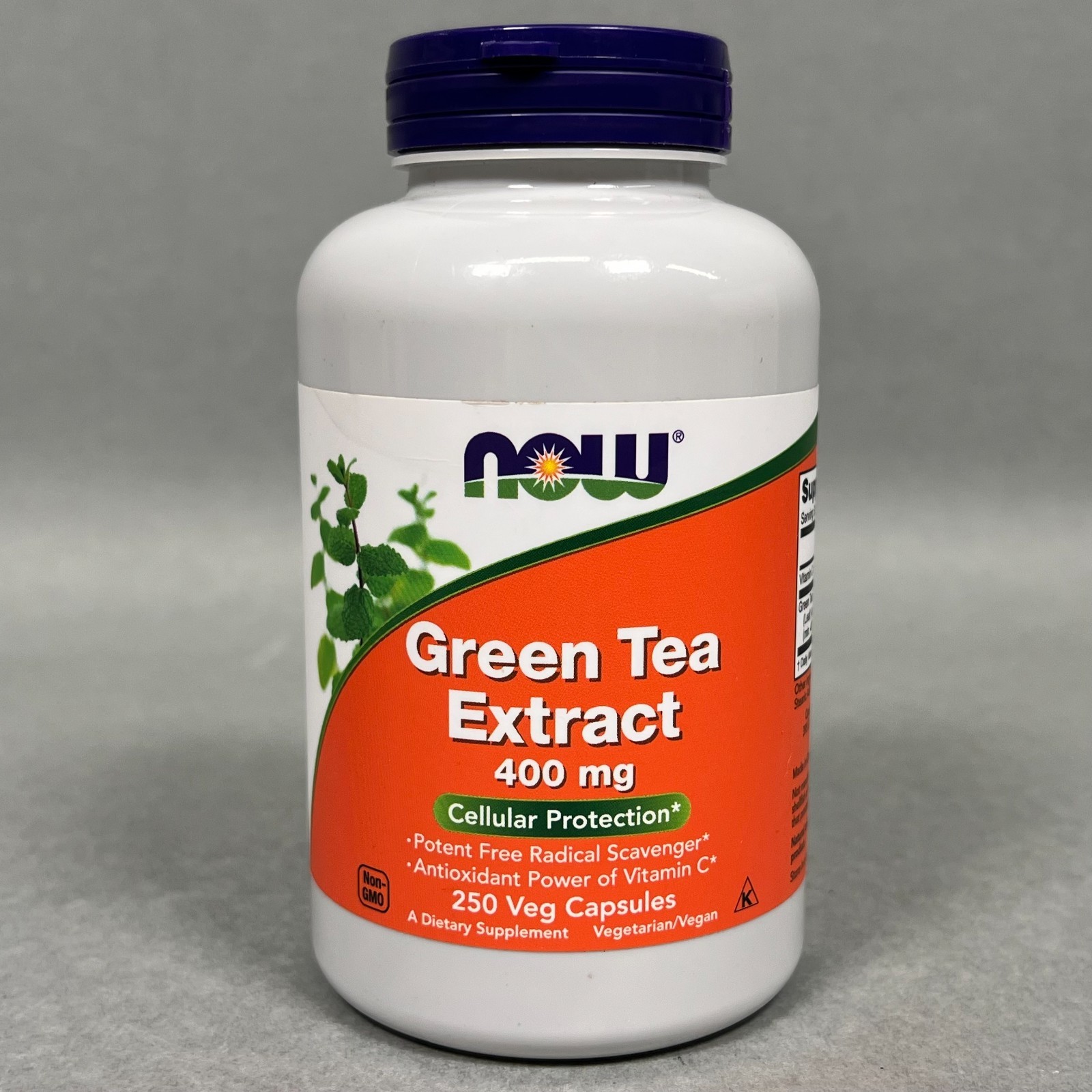 NOW FOODS Green Tea Extract 400 mg 250 Veg Capsules (Best By: 02/2027) SEALED