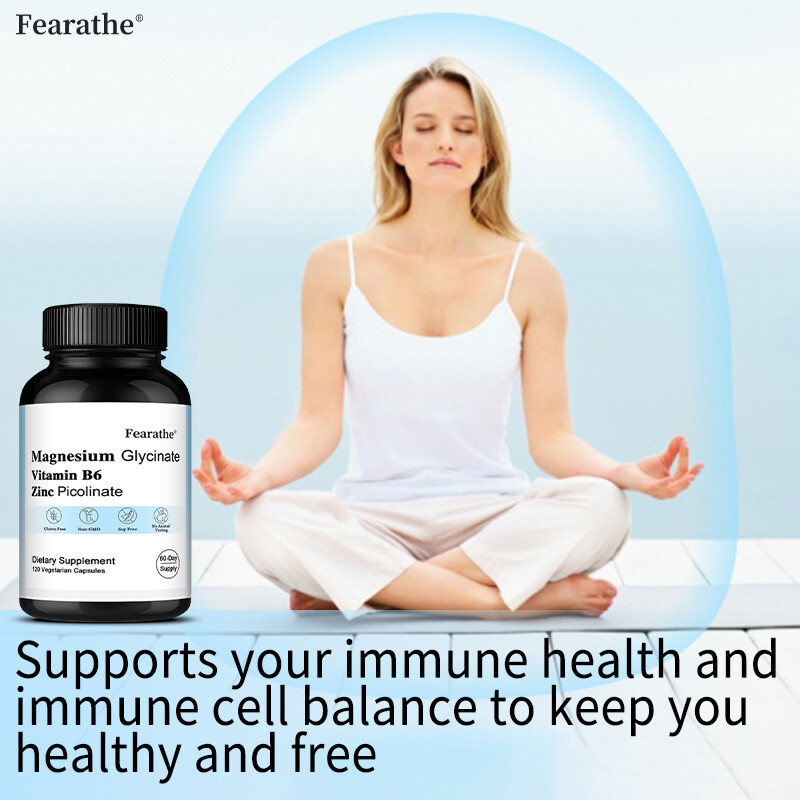 Zinc Picolinate + Magnesium Glycinate + Vitamin B6 | Immune System Support Caps