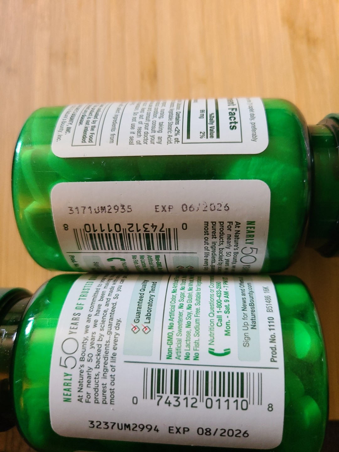 ✅️12 Lot Potassium 99mg 1200 Caps Exp June-Aug 2026