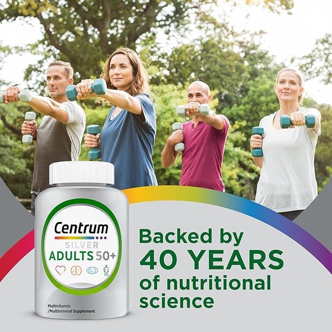 Centrum Silver Adults 50+ Complete Multivitamin/Multimineral 80 Tablets