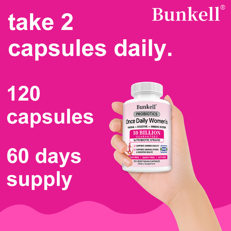 Once Daily Women’s Probiotic Capsules – Supports Digestive & Immune Health