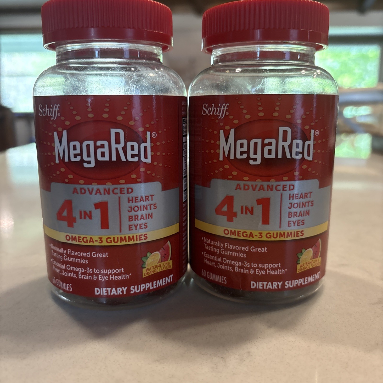 MegaRed Advanced 4 in 1 2x Concentrated Omega Nutritional Supplement 2 Count