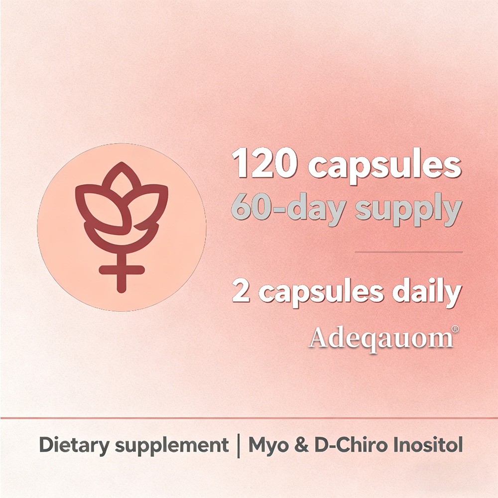 Myo D-Chiro Inositol Capsules Hormone Balance Energy Metabolism 30-120 Count