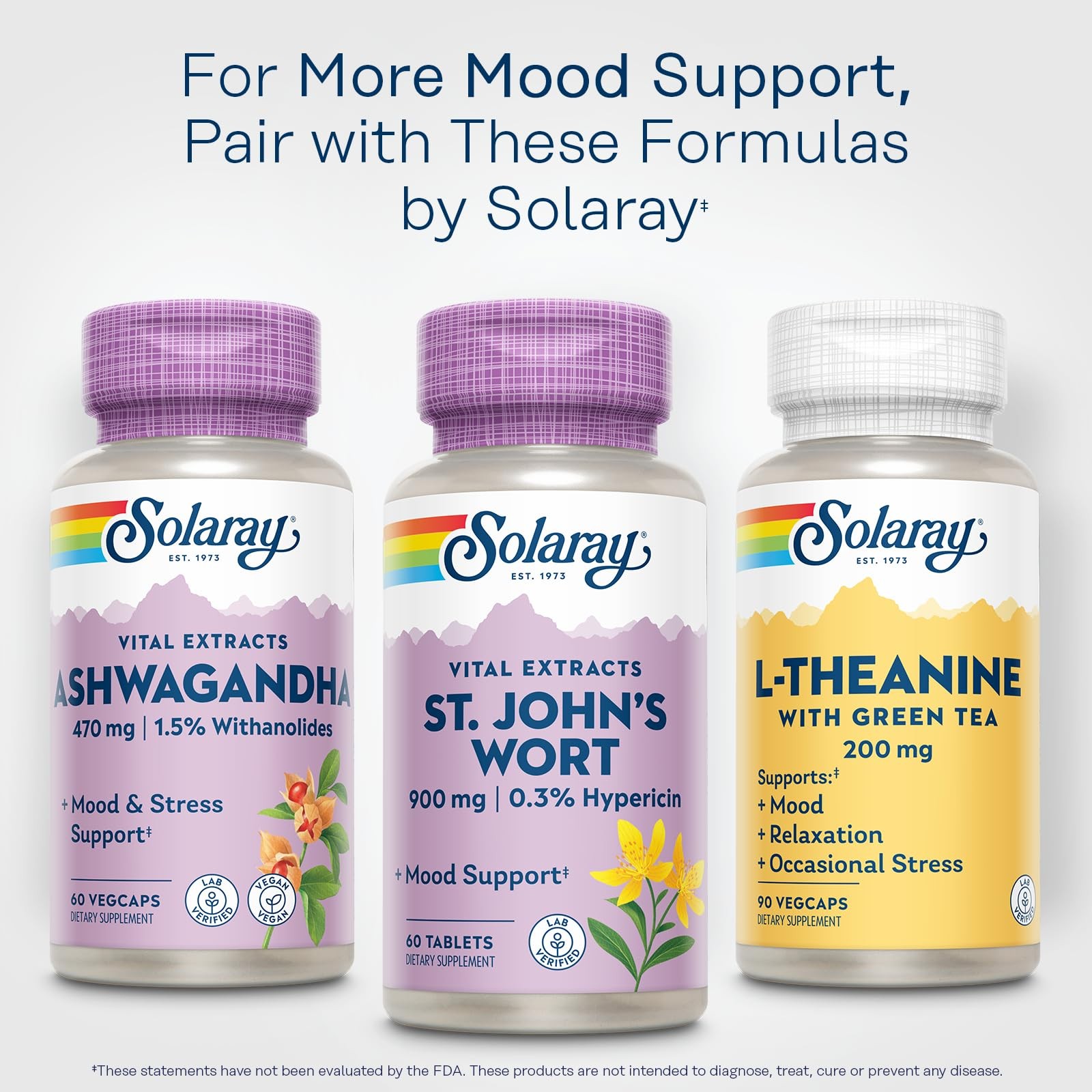 Solaray St. Johns Wort Aerial Extract One Daily 900mg | Standardized w/ 0.3%