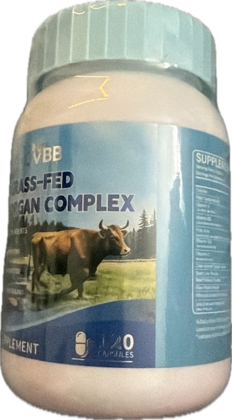 VBB Grass Fed Beef Organ Complex Dietary Supplement Capsules 90ct