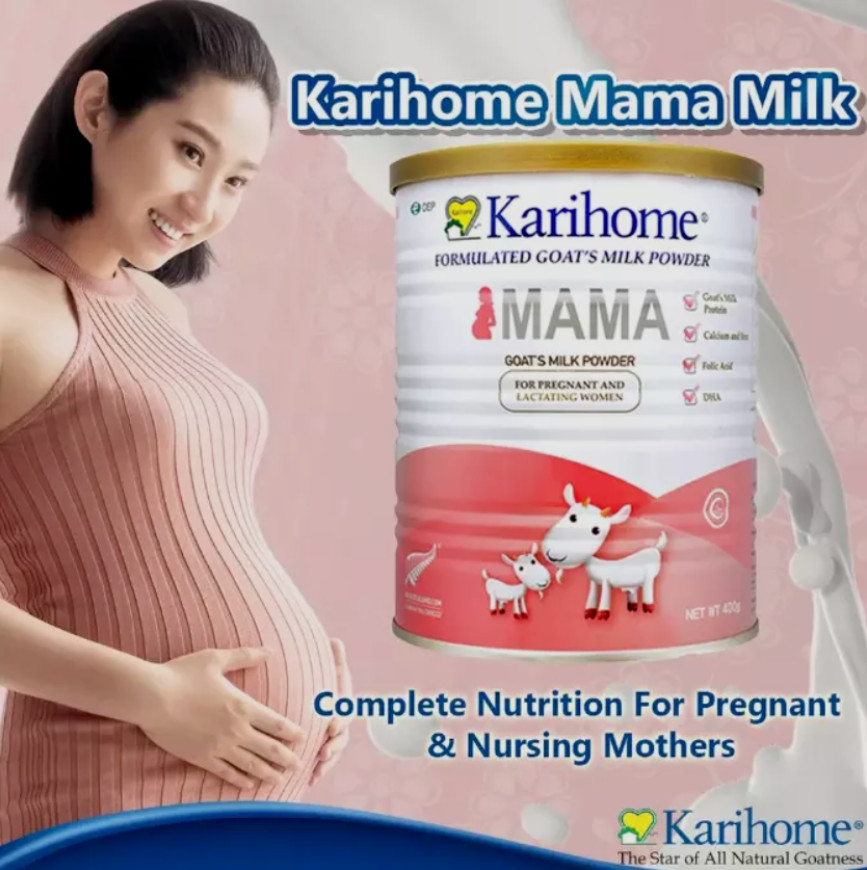 4 X 400G Karihome Mama Goat’s Milk Powder For Pregnant & Nursing Mom DHL SHIP