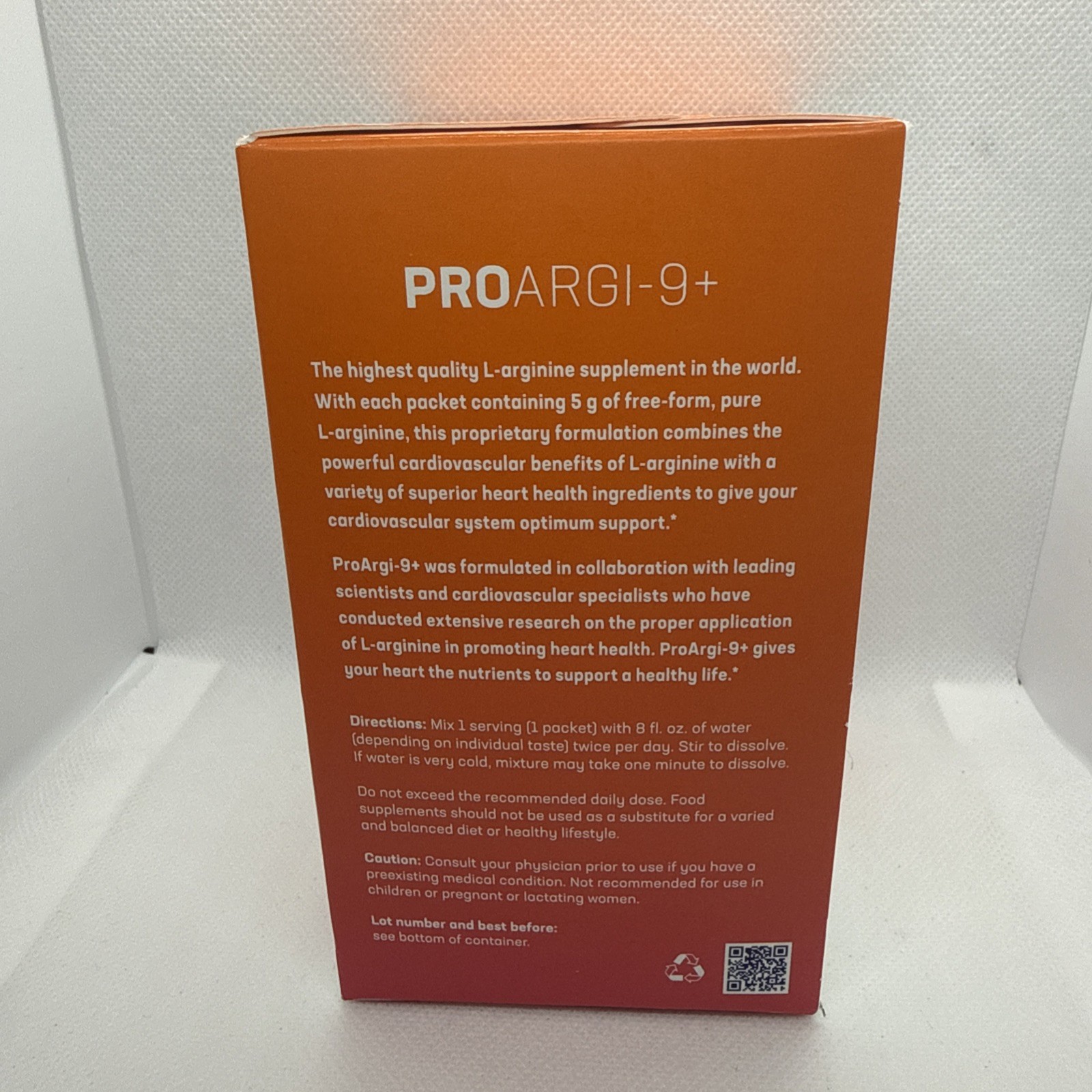 Synergy ProArgi-9+ L-Arginine Complex – Citrus Berry (30 Packets)
