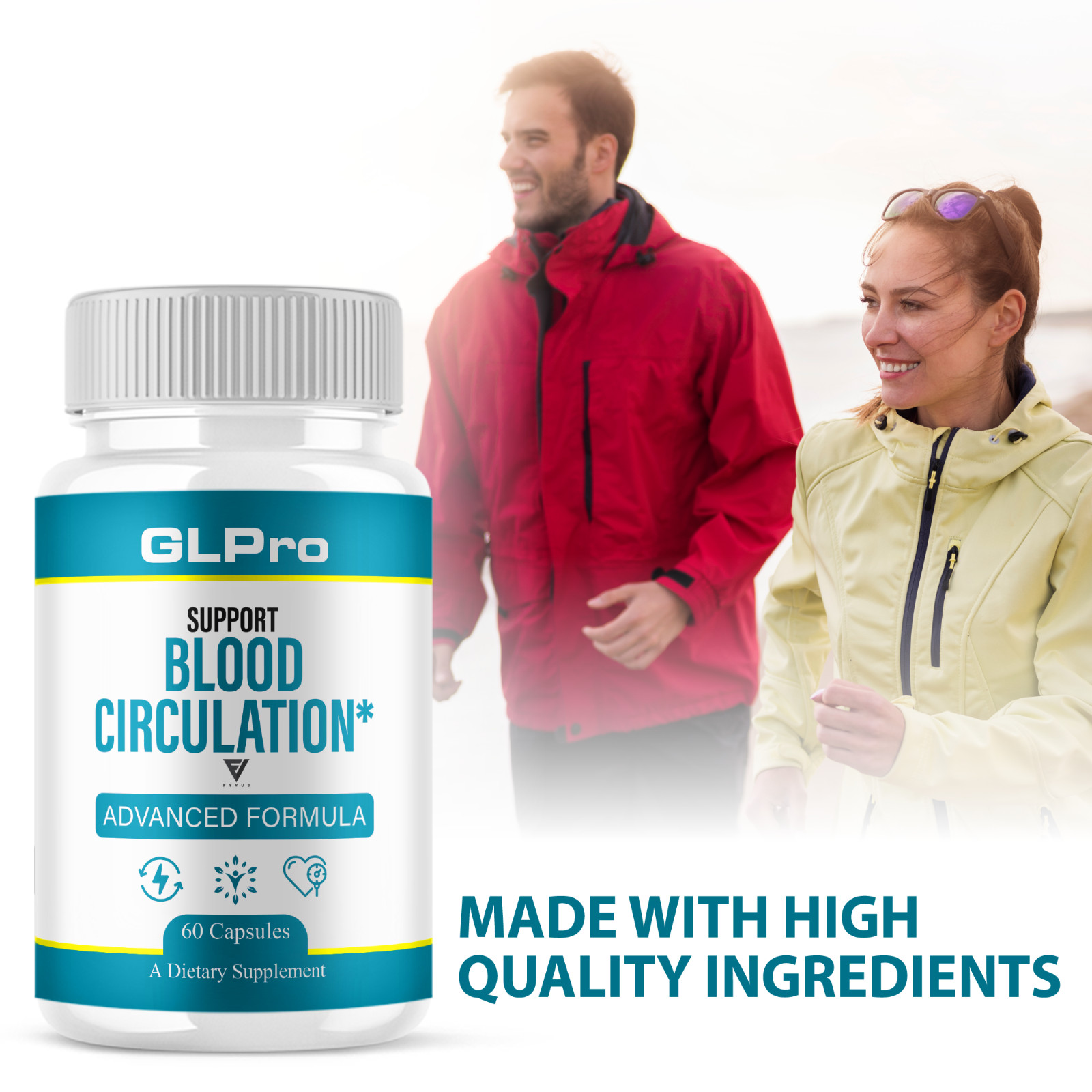 (5 Pack) GLPro Advanced Blood Support Supplement, GLPros Pills (300 Capsules)