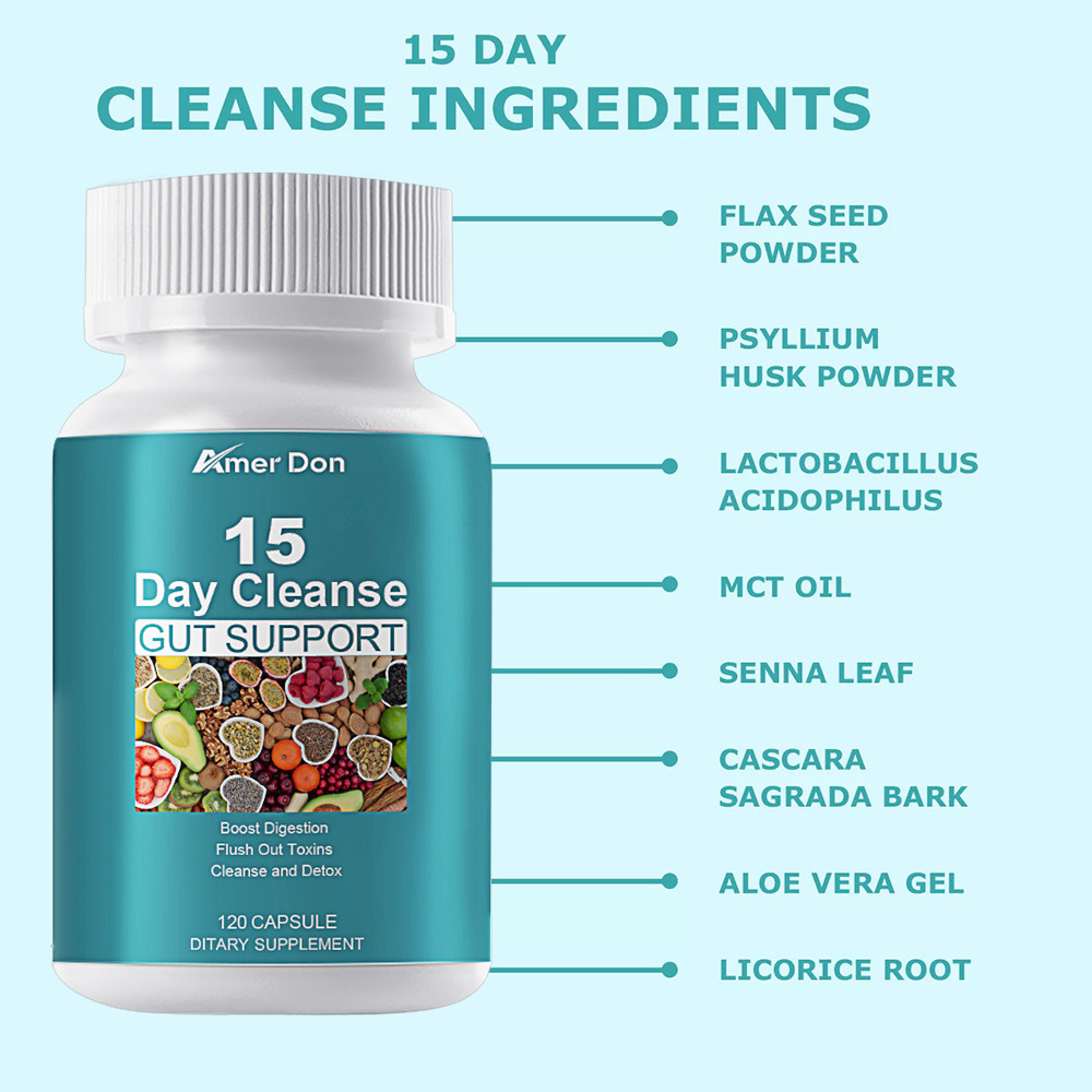 15 Day Cleanse-Gut and Colon Support,Detox,Weight Loss,Constipation Relief