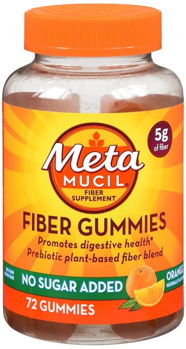 Metamucil Fiber Gummies Orange 72 EA
