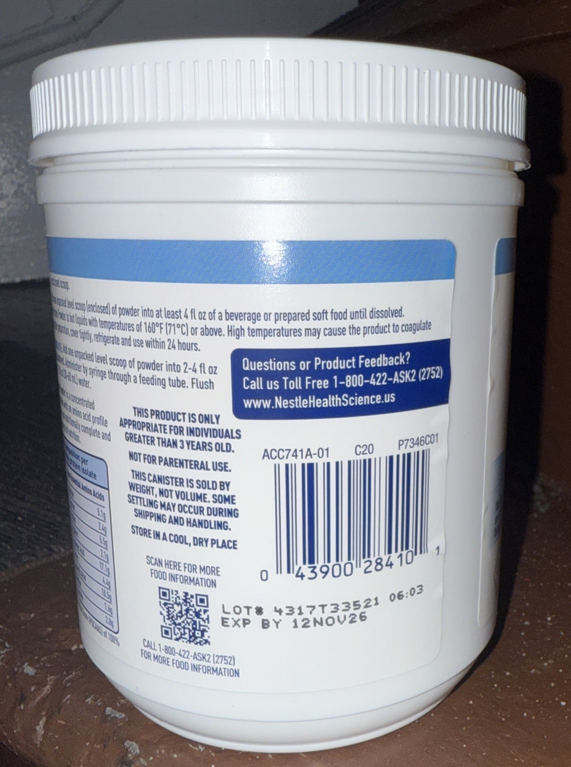 Nestle BeneProtein cans Instant protein powder