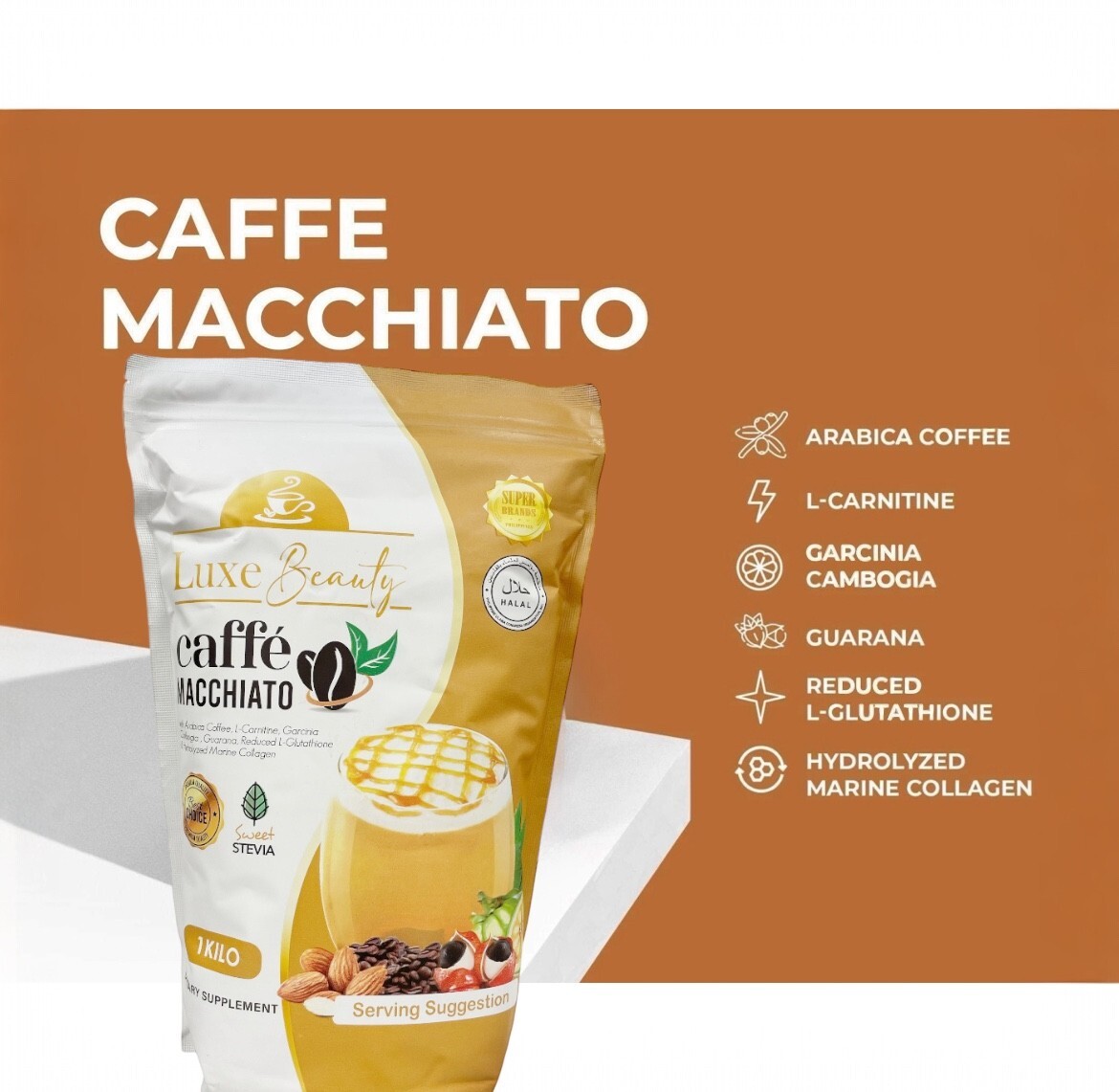 Luxe Slim Caffé Macchiato One Kilo Pouch – 1000g
